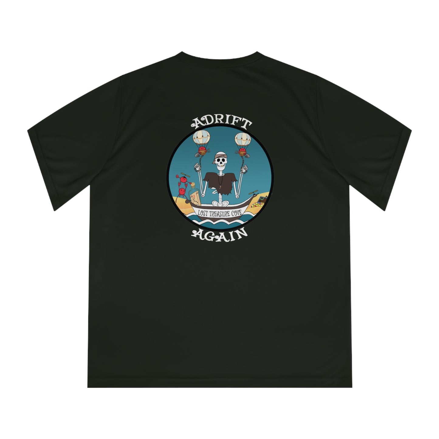 Lost Treasure Cove Women's Performance V-Neck T-Shirt Black