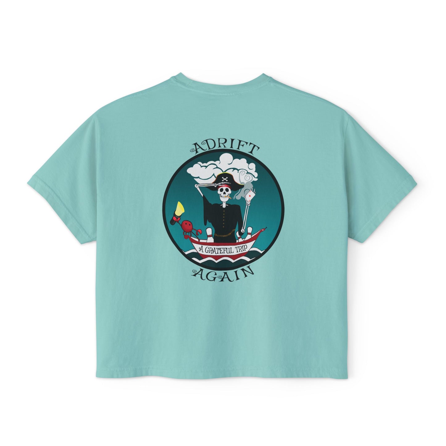 A Boxy Women's Tee, A Grateful Trip, Mint
