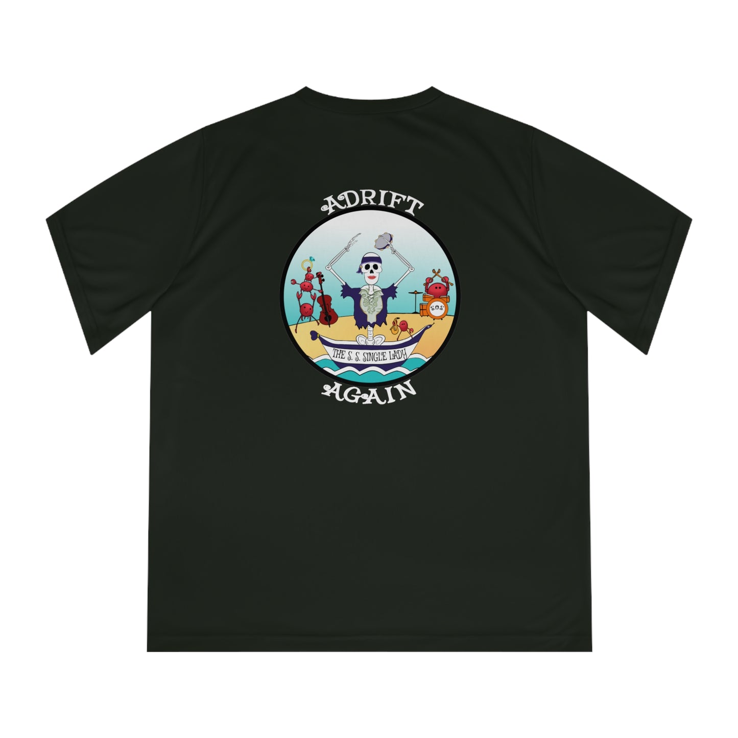 The S. S. Single Lady, Women's Performance V-Neck, Black