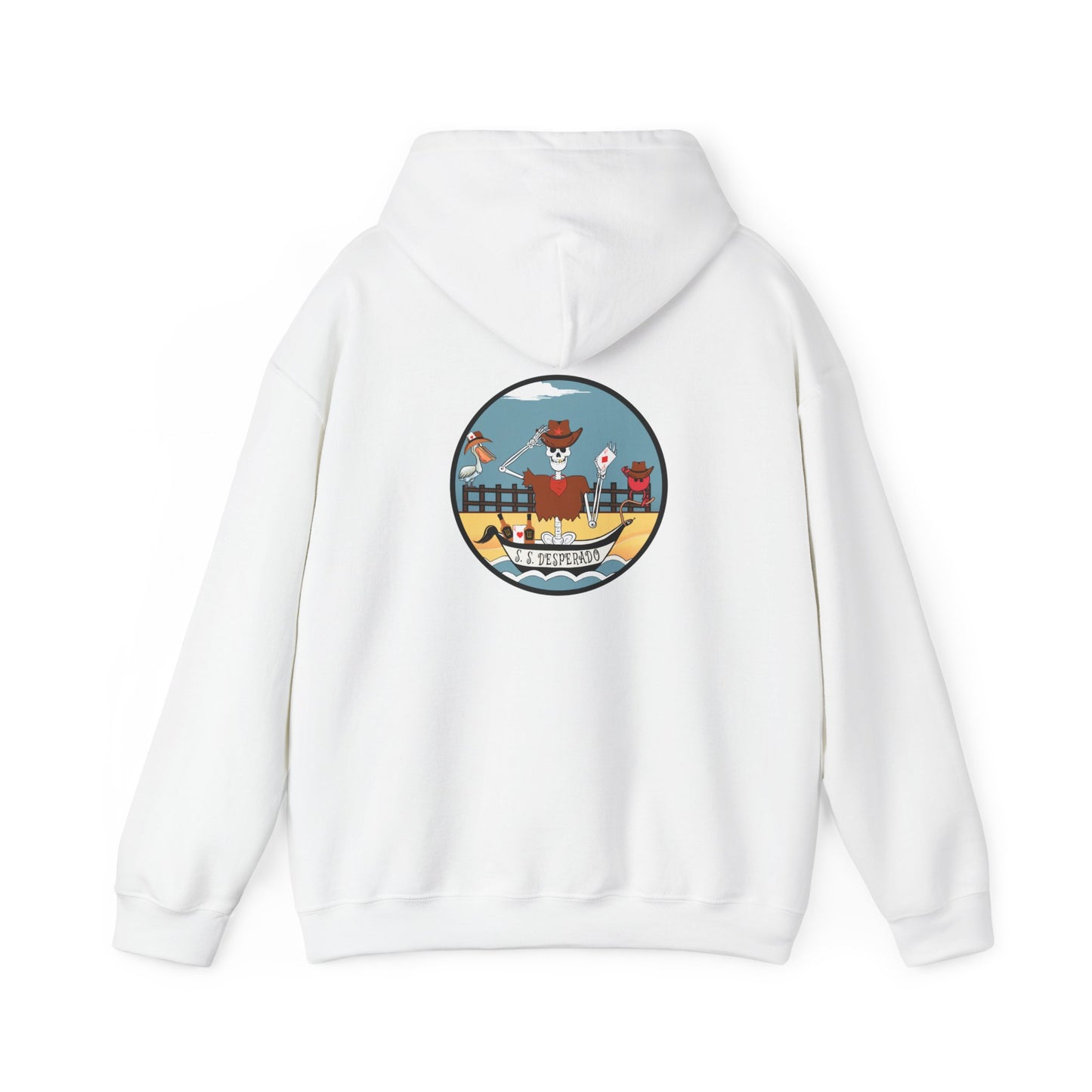 S. S. Desperado, The Classic All Day Hooded Sweatshirt, White, Sand, Military Green, Indigo Blue, and Antique Cherry Red