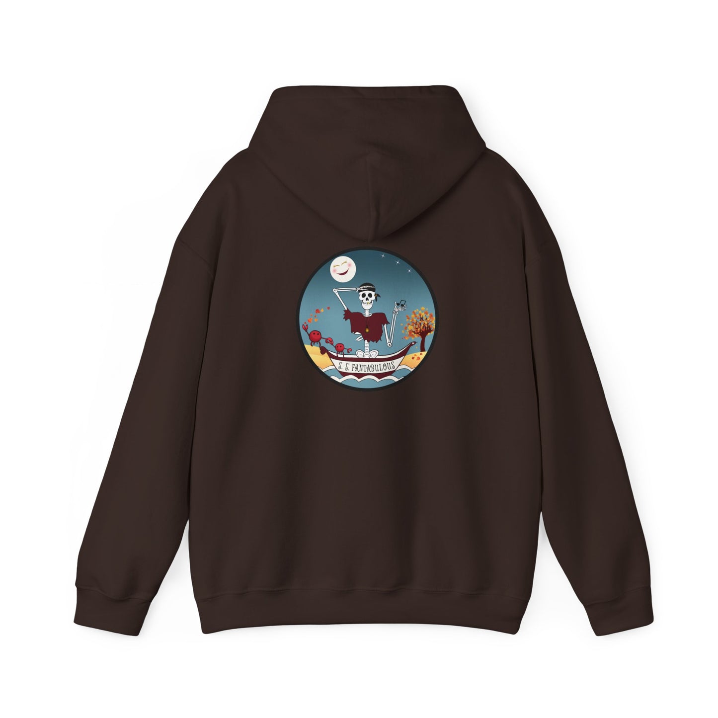 S. S. Fantabulous, The Classic All Day Hooded Sweatshirt, Sand, Dark Chocolate, Indigo Blue