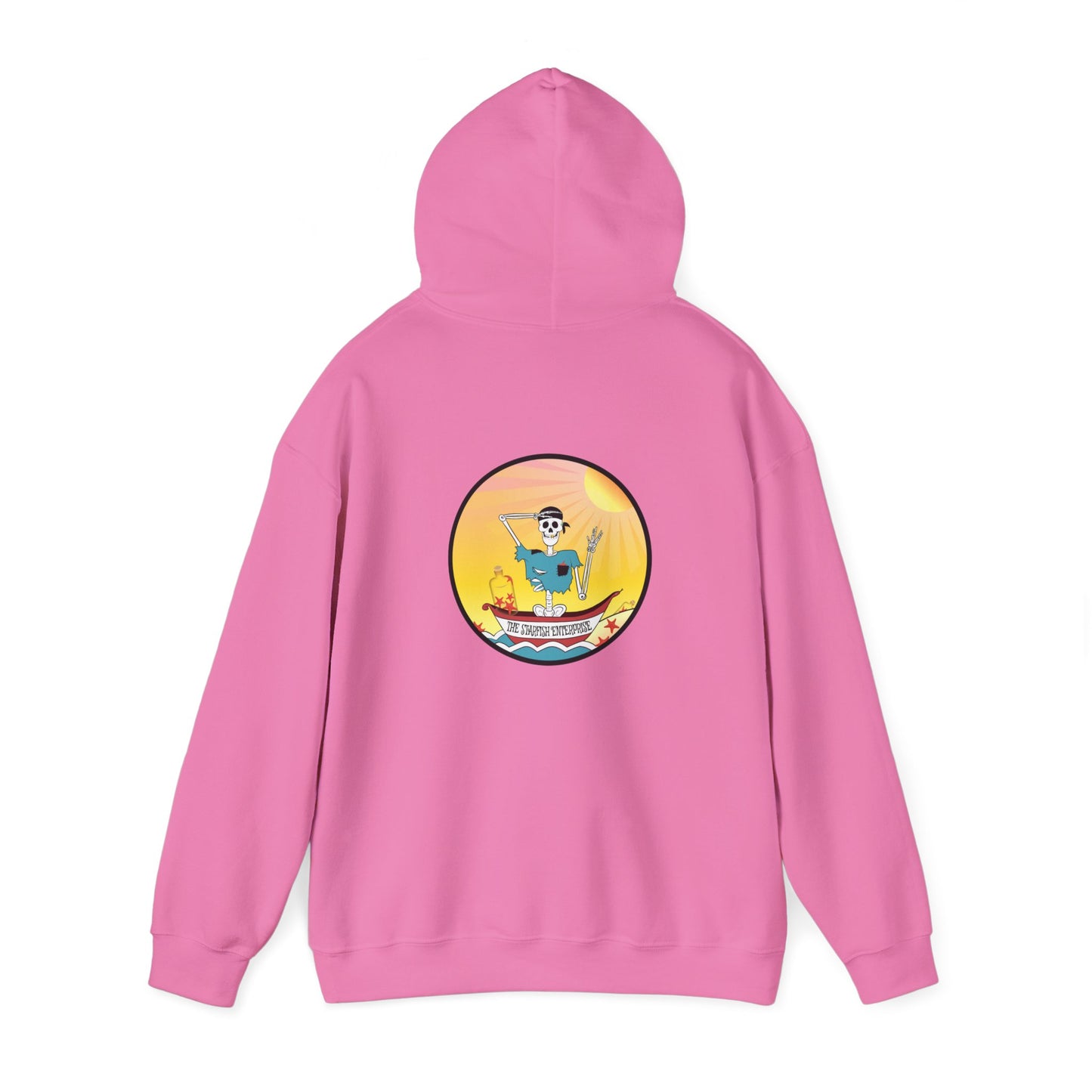 The Starfish Enterprise, The Classic All Day Hooded Sweatshirt, in Azalea, Gold, Purple, Indigo Blue, Antique Sapphire, Cardinal Red, Black & Ash