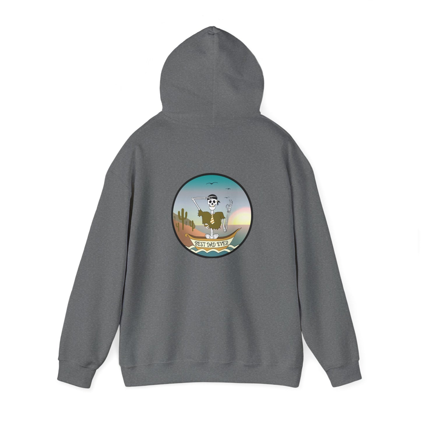 Best Dad Ever, The Classic All Day Hooded Sweatshirt, Sand, Military Green, Indigo Blue, Dark Heather & Graphite Heather