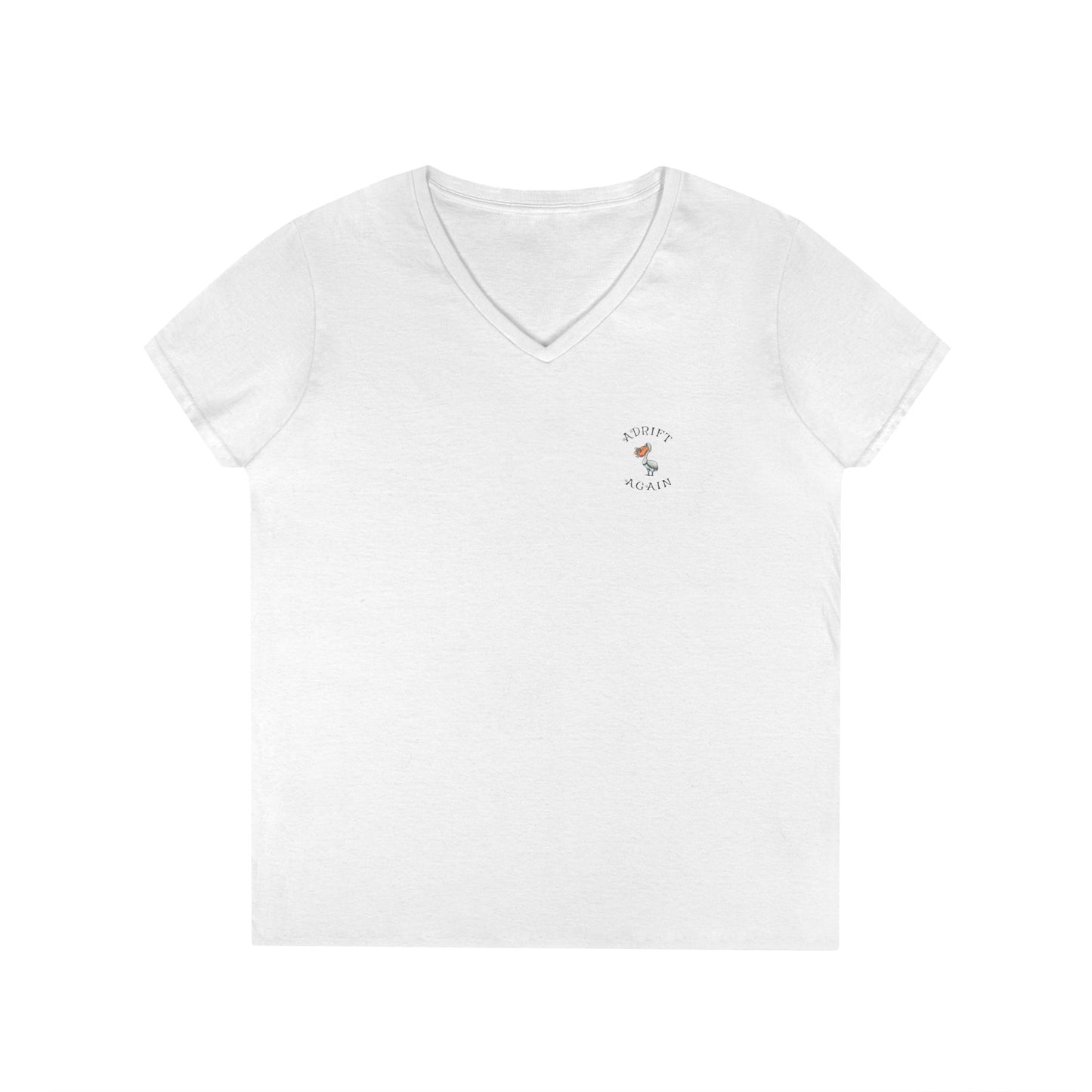 The Star Seed Queen, Women's V-Neck T-Shirt, in Sport Grey, White, Royal & Red
