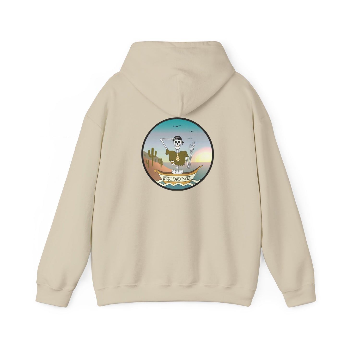 Best Dad Ever, The Classic All Day Hooded Sweatshirt, Sand, Military Green, Indigo Blue, Dark Heather & Graphite Heather