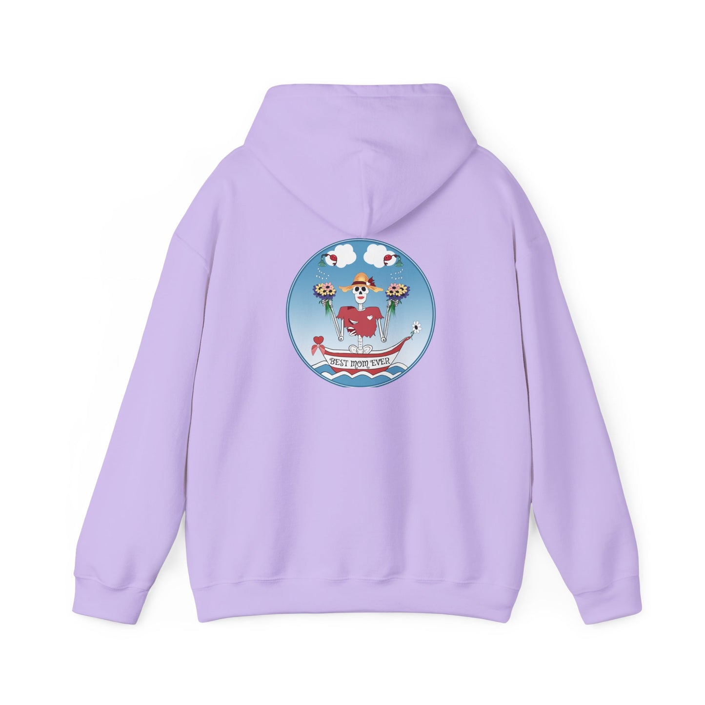 Best Mom Ever, The Classic All Day Hooded Sweatshirt, Heliconia, Azalea, Safety Pink, Light Pink, Orchid, Light Blue, Carolina Blue & Antique Cherry Red