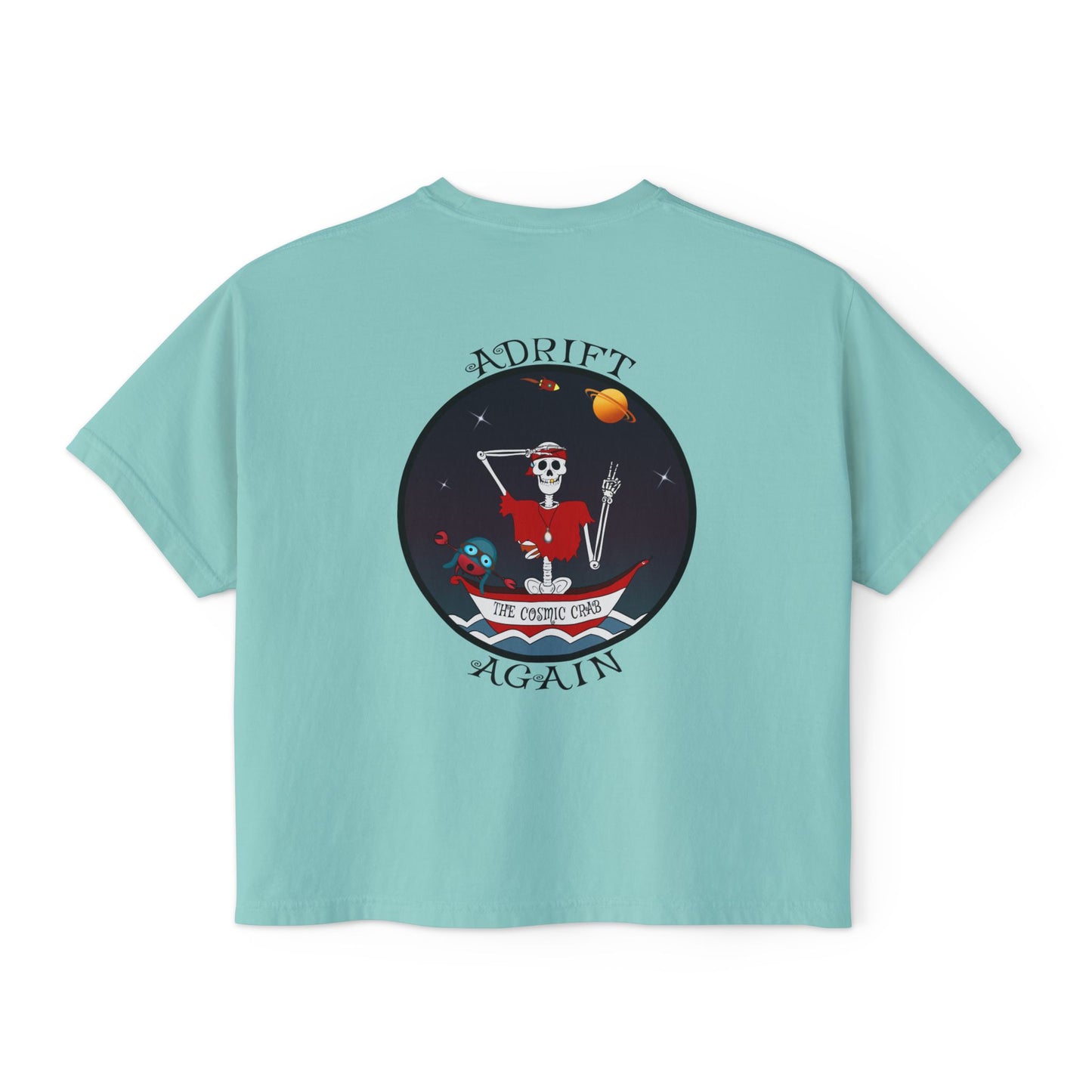 A Boxy Women's Tee, The Cosmic Crab, Mint
