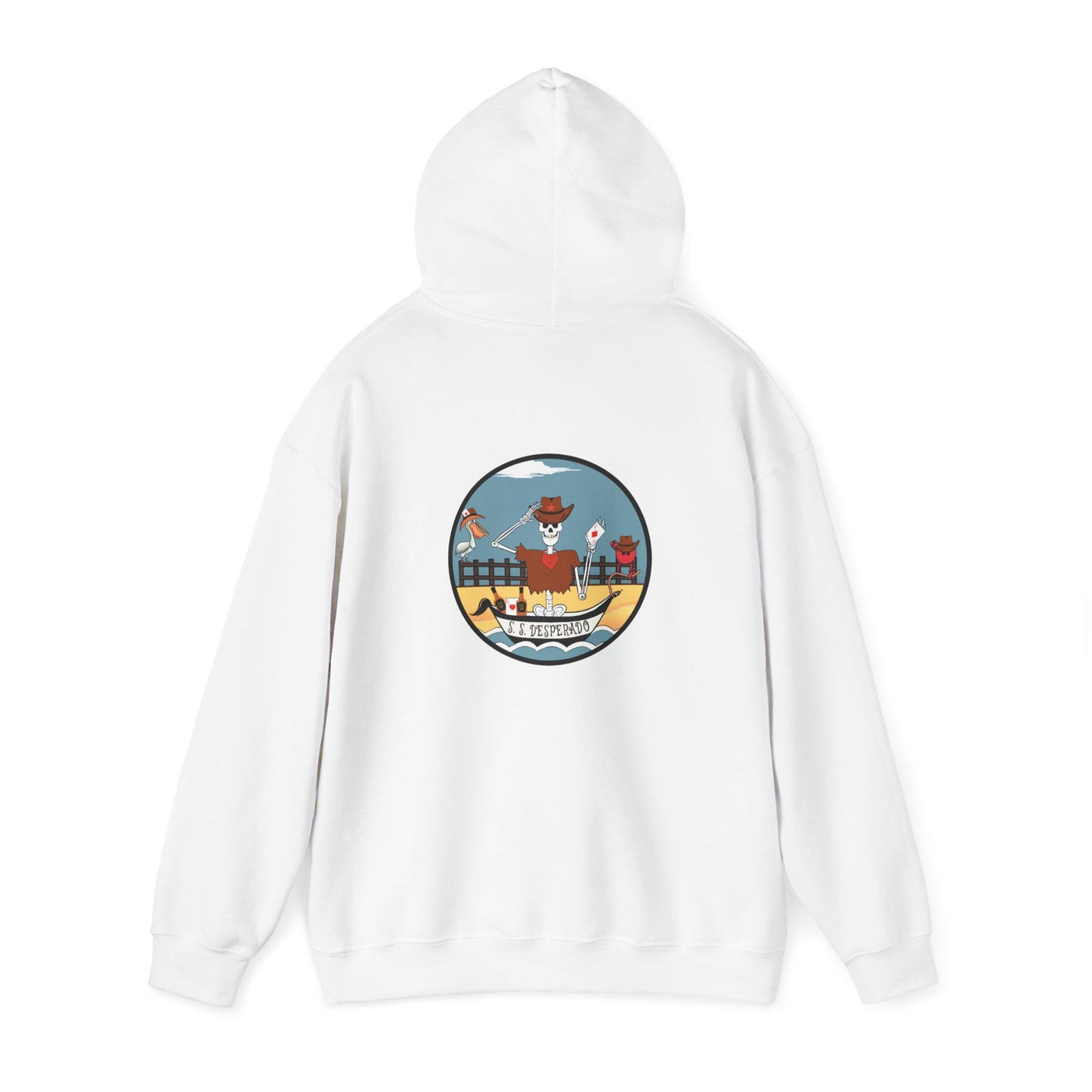S. S. Desperado, The Classic All Day Hooded Sweatshirt, White, Sand, Military Green, Indigo Blue, and Antique Cherry Red