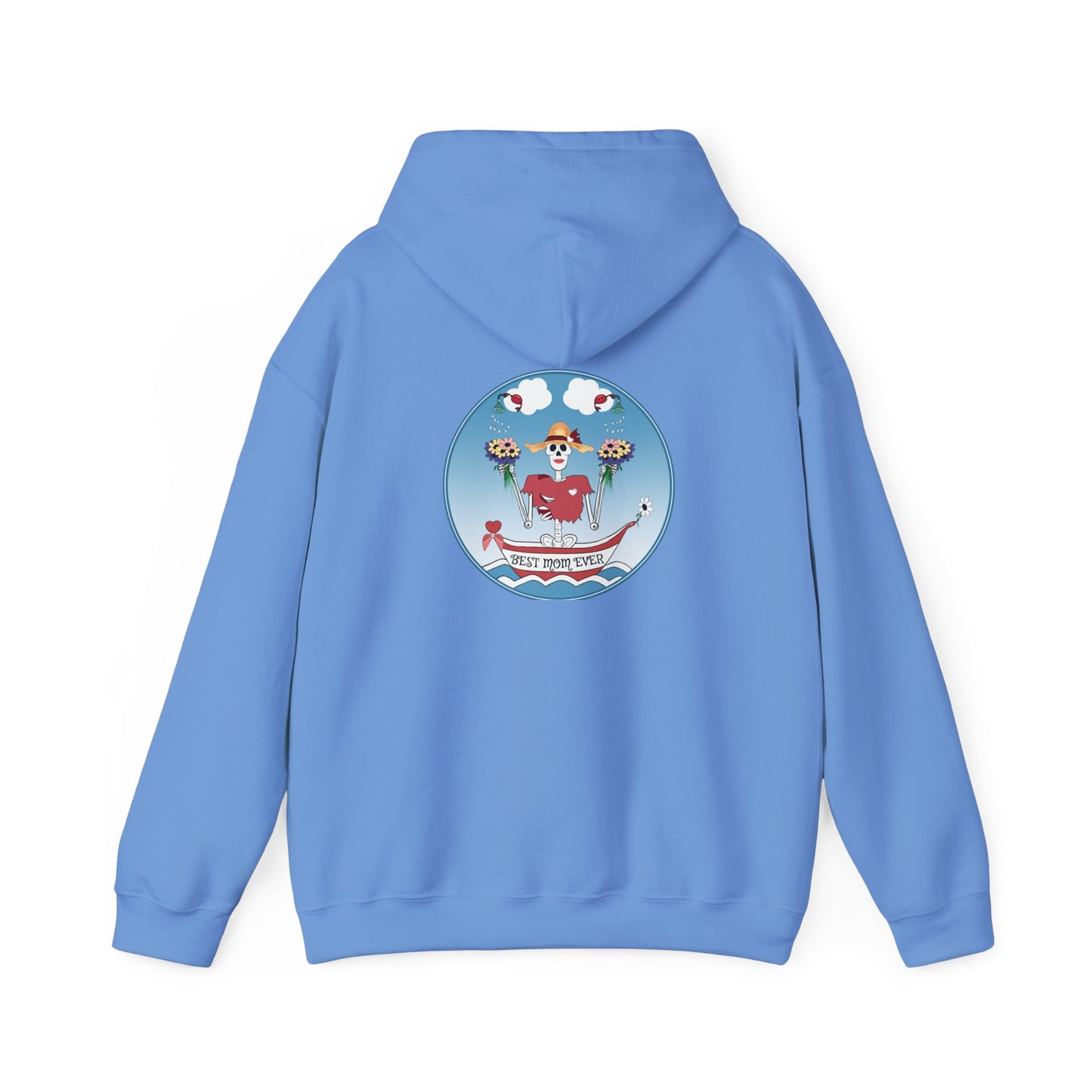 Best Mom Ever, The Classic All Day Hooded Sweatshirt, Heliconia, Azalea, Safety Pink, Light Pink, Orchid, Light Blue, Carolina Blue & Antique Cherry Red