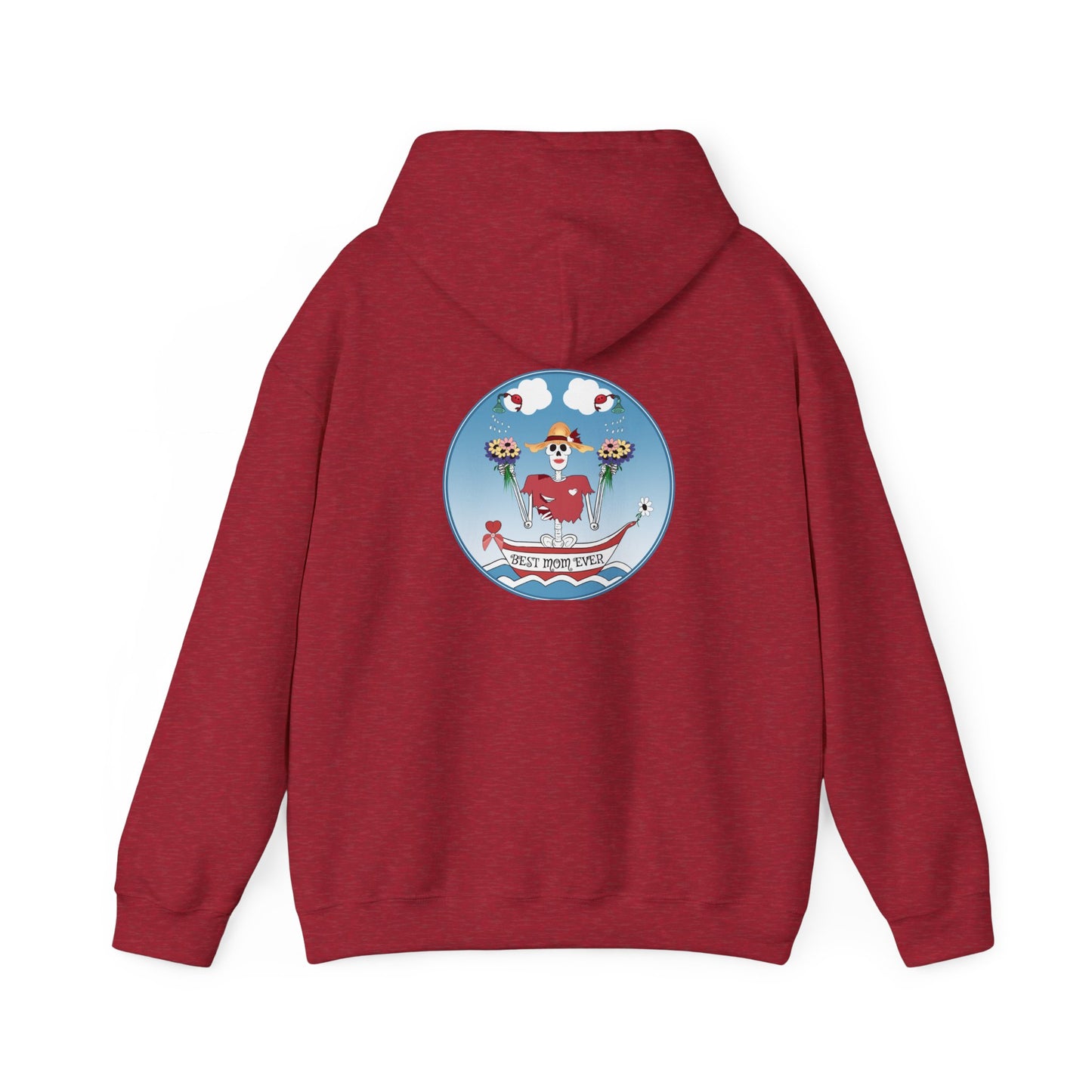 Best Mom Ever, The Classic All Day Hooded Sweatshirt, Heliconia, Azalea, Safety Pink, Light Pink, Orchid, Light Blue, Carolina Blue & Antique Cherry Red