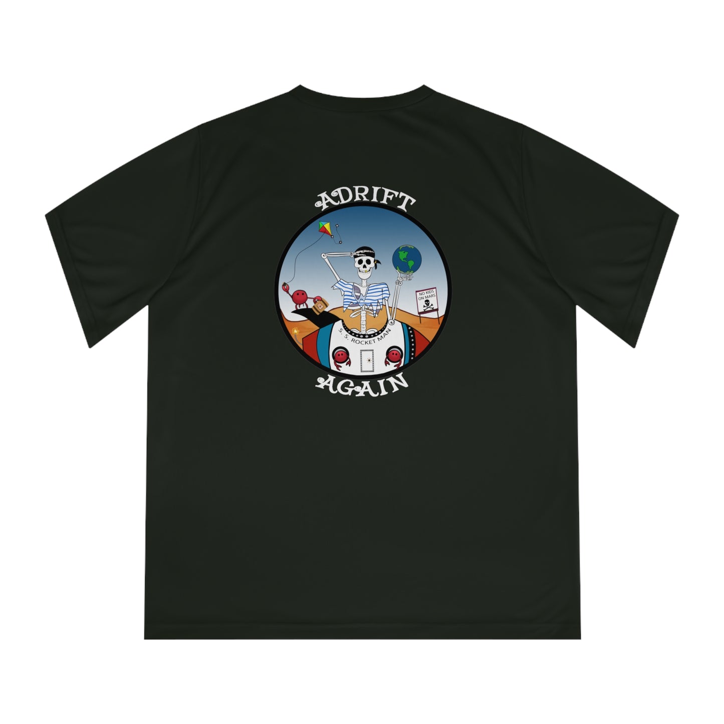 S. S. Rocket Man, Women's Performance V-Neck, Black