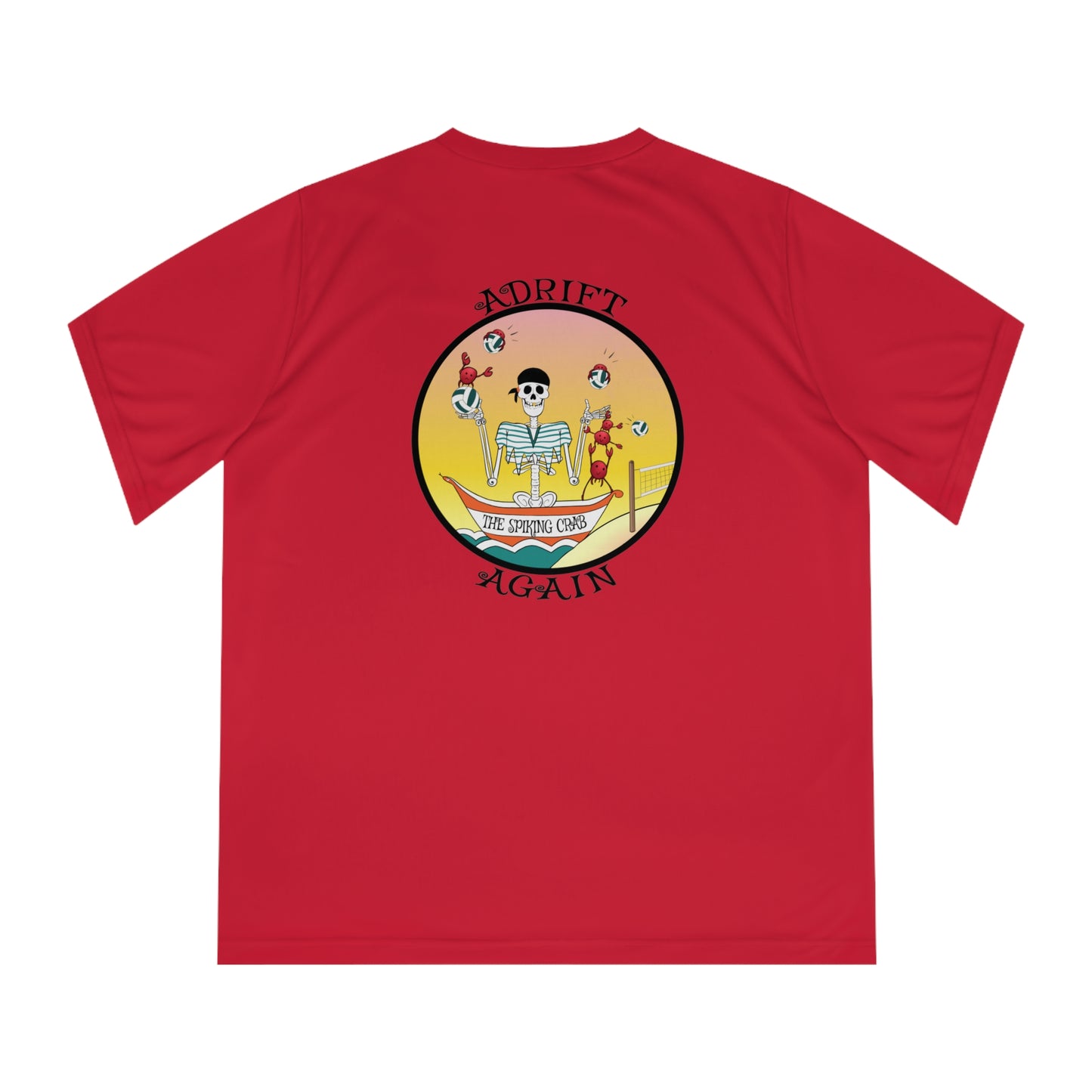 The Spiking Crab Women's Performance V-Neck, Black, Grey or Red