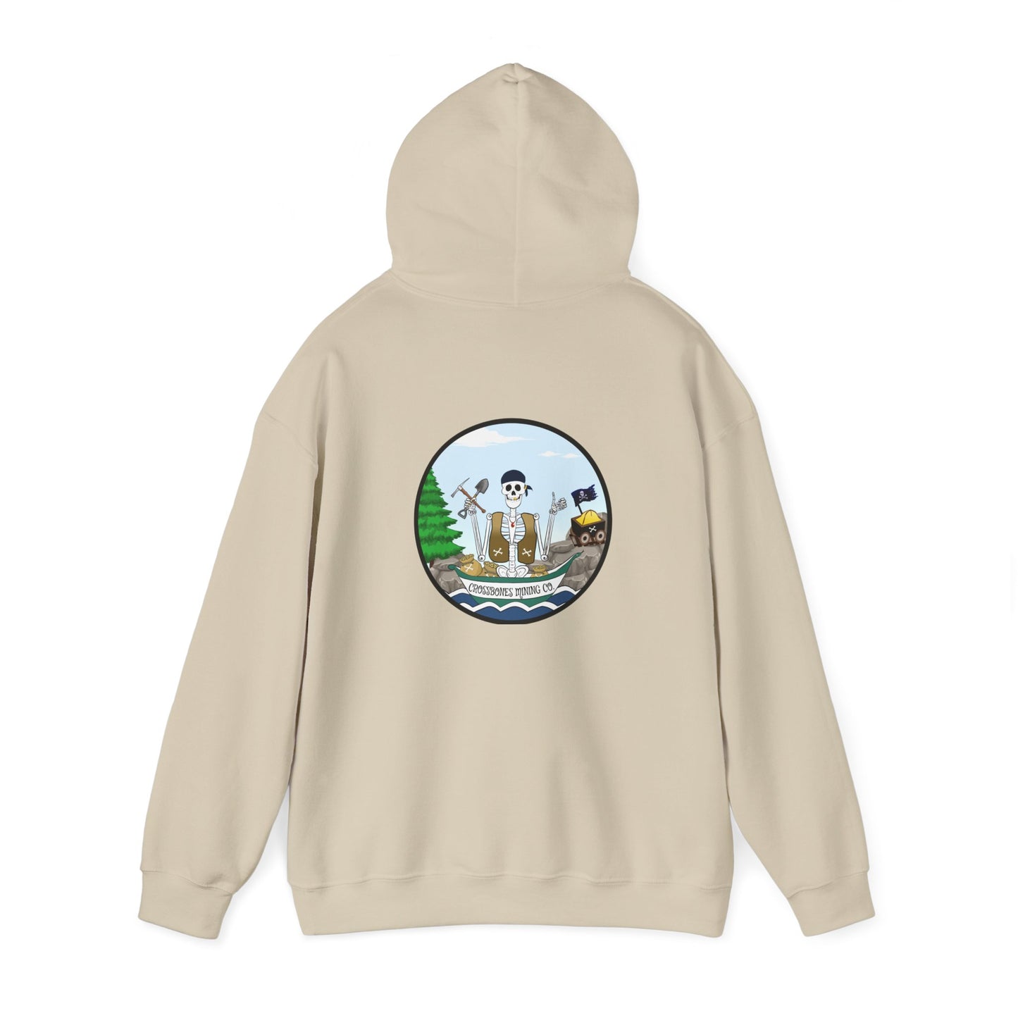 Crossbones Mining Co. The Classic All Day Hooded Sweatshirt, in Sand, Military Green, Sport Grey, Indigo Blue & Black