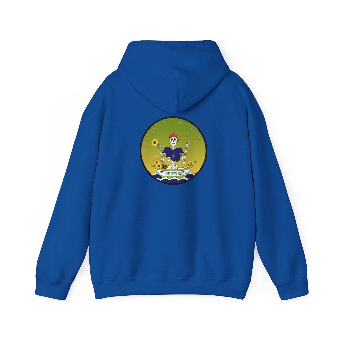 The Star Seed Queen, The Classic All Day Hooded Sweatshirt, in Purple, Navy, Red, Black, Carolina Blue & Royal