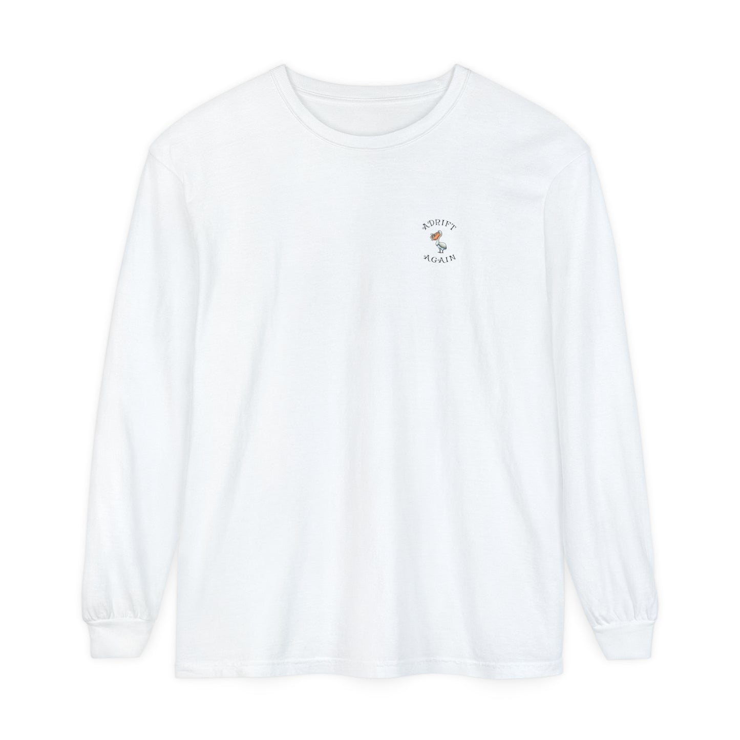 Oh . . . Honey, Honey Unisex Garment-dyed Long Sleeve T-Shirt, Red, Chambray, Butter, White & Black,