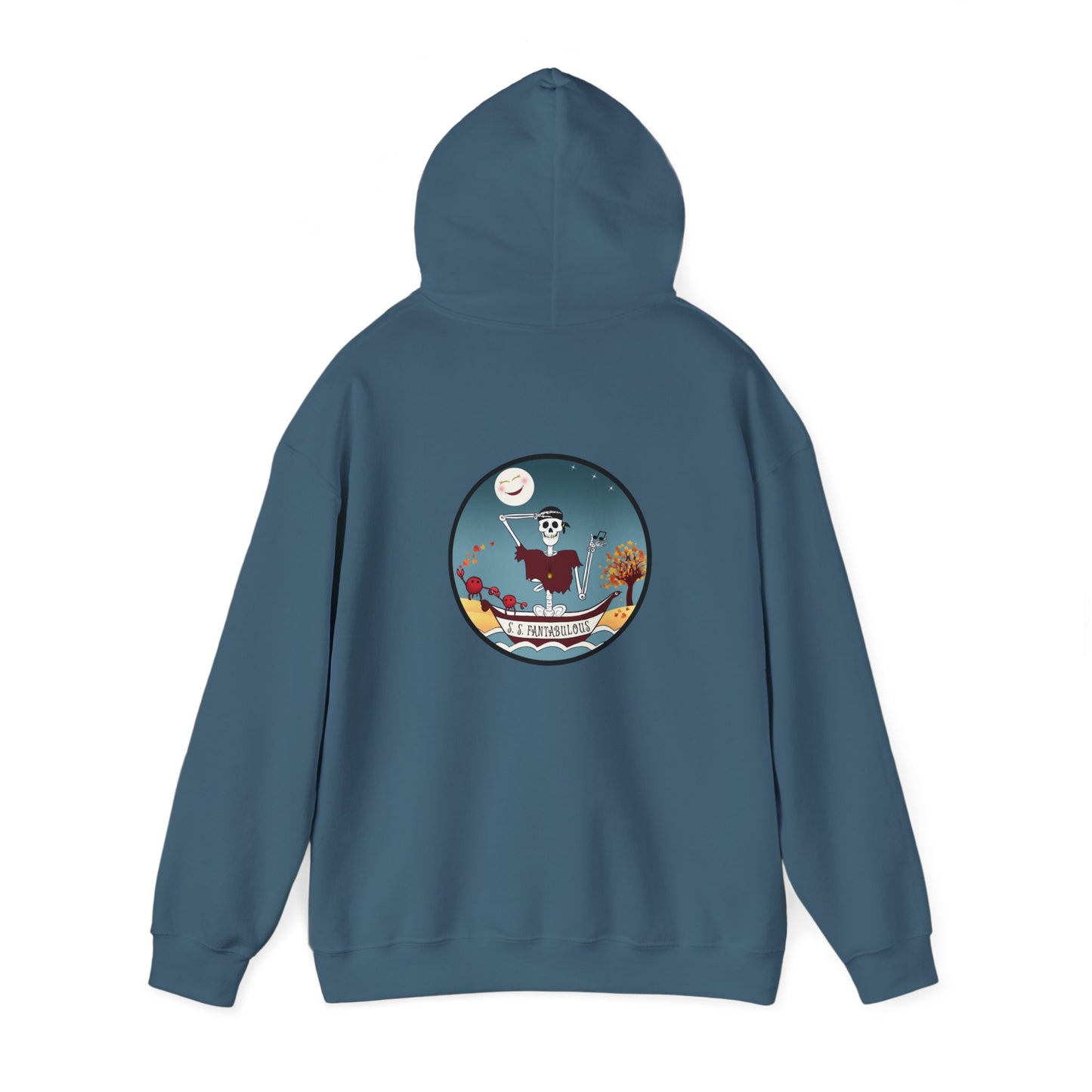 S. S. Fantabulous, The Classic All Day Hooded Sweatshirt, Sand, Dark Chocolate, Indigo Blue