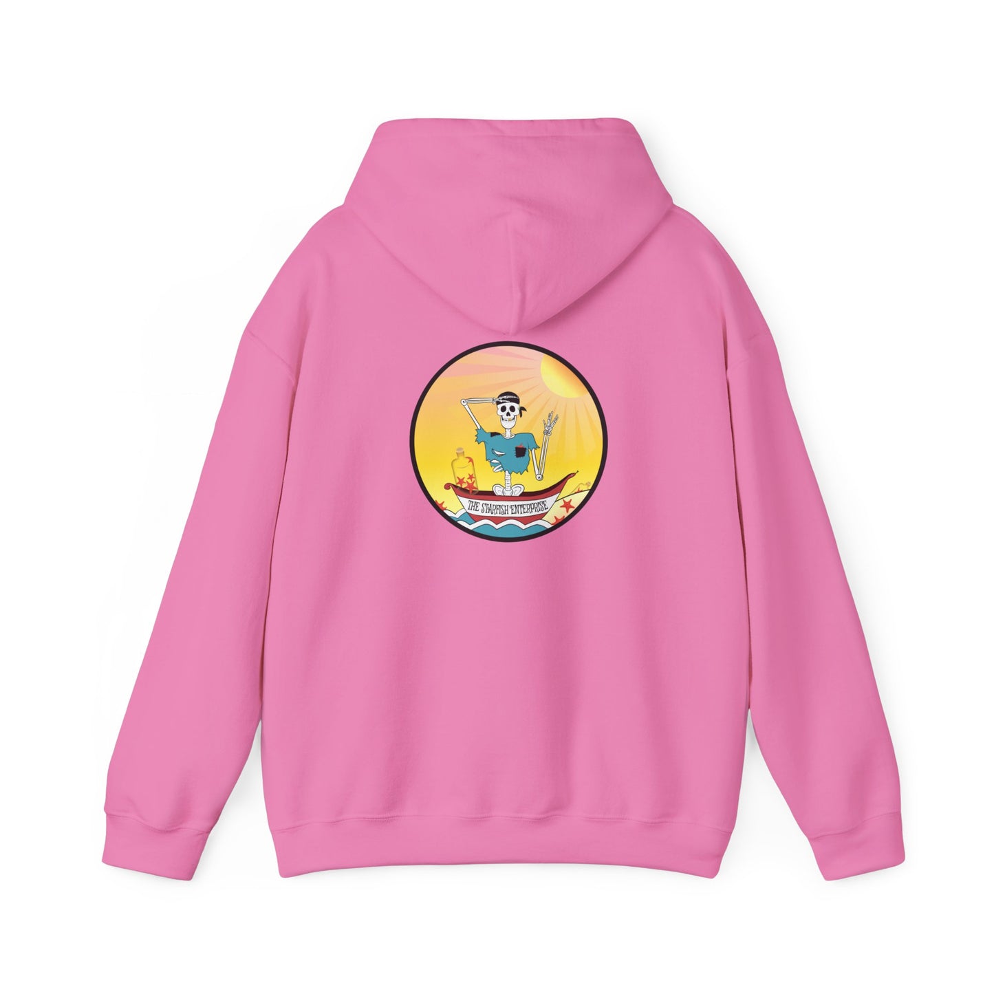 The Starfish Enterprise, The Classic All Day Hooded Sweatshirt, in Azalea, Gold, Purple, Indigo Blue, Antique Sapphire, Cardinal Red, Black & Ash