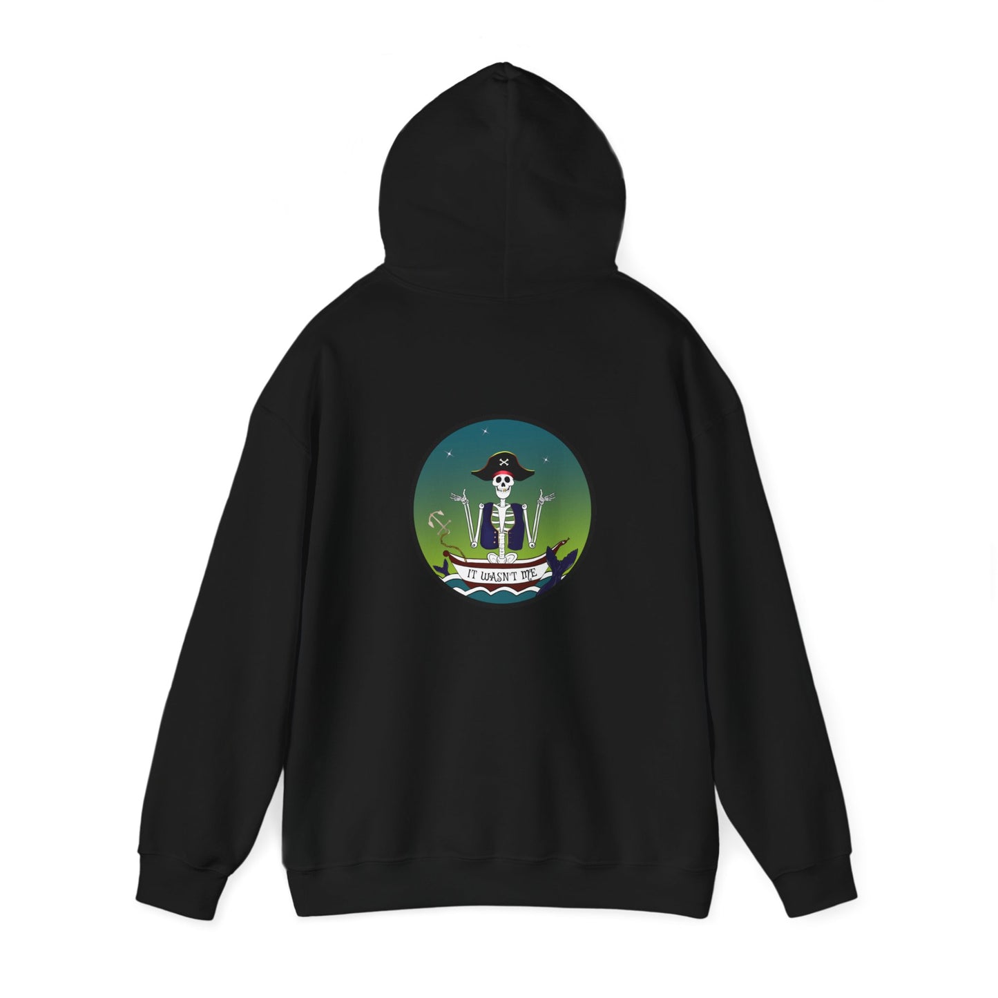 Adrift Again It Wasn't Me, The Classic All Day Hooded Sweatshirt, Maroon, Forest Green, Indigo Blue, Black