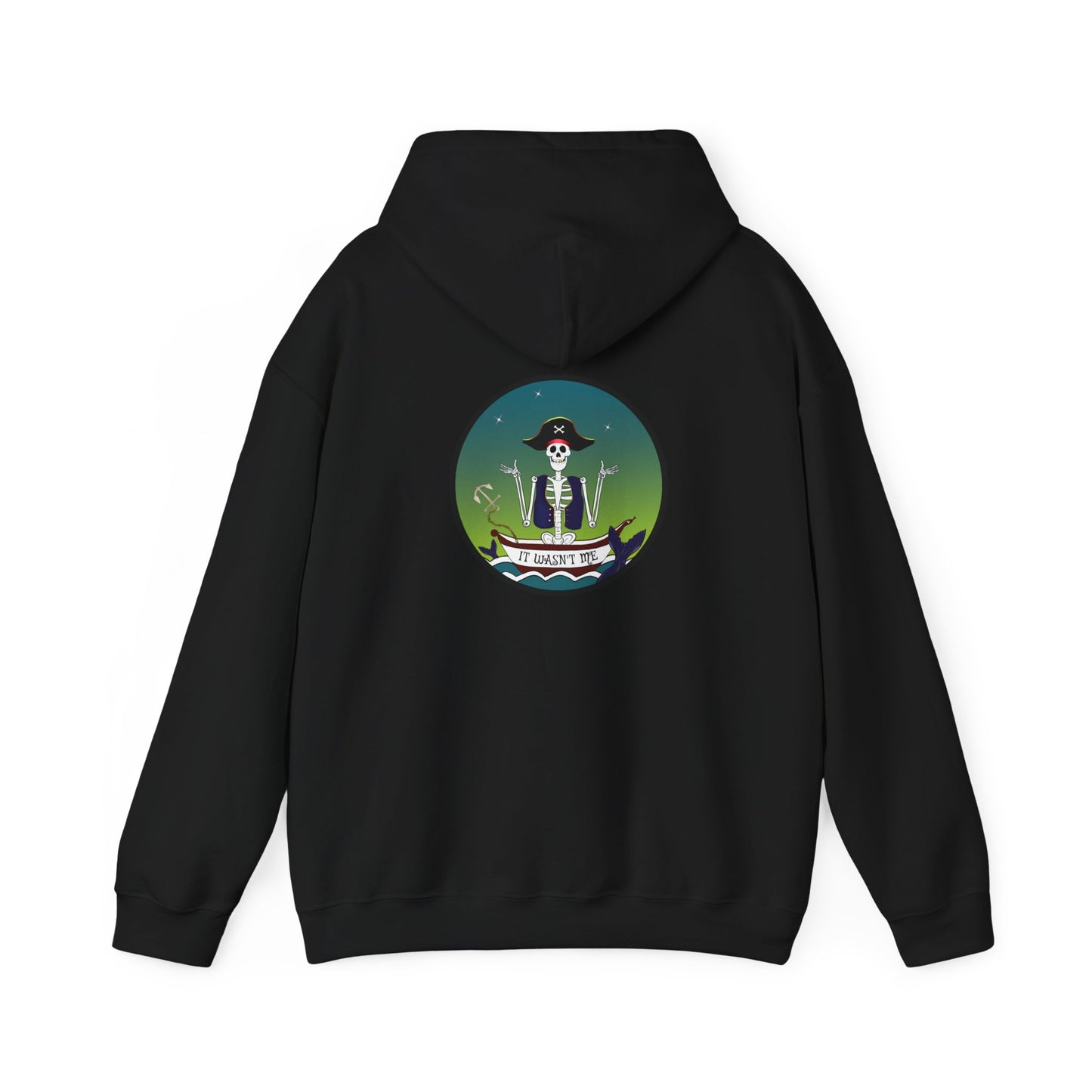 Adrift Again It Wasn't Me, The Classic All Day Hooded Sweatshirt, Maroon, Forest Green, Indigo Blue, Black