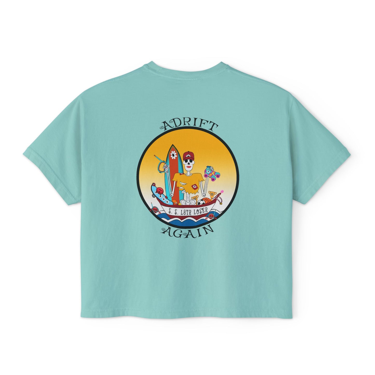 S. S. L8tr Loser A Boxy Women's Tee, Chalky Mint