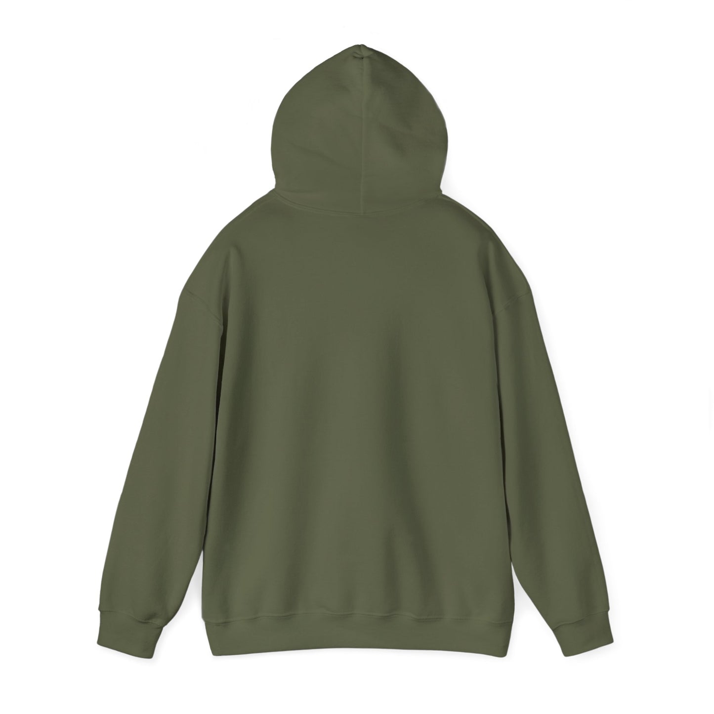 The Calamari Current, All Day Hooded Sweatshirt, in Military Green & Sand