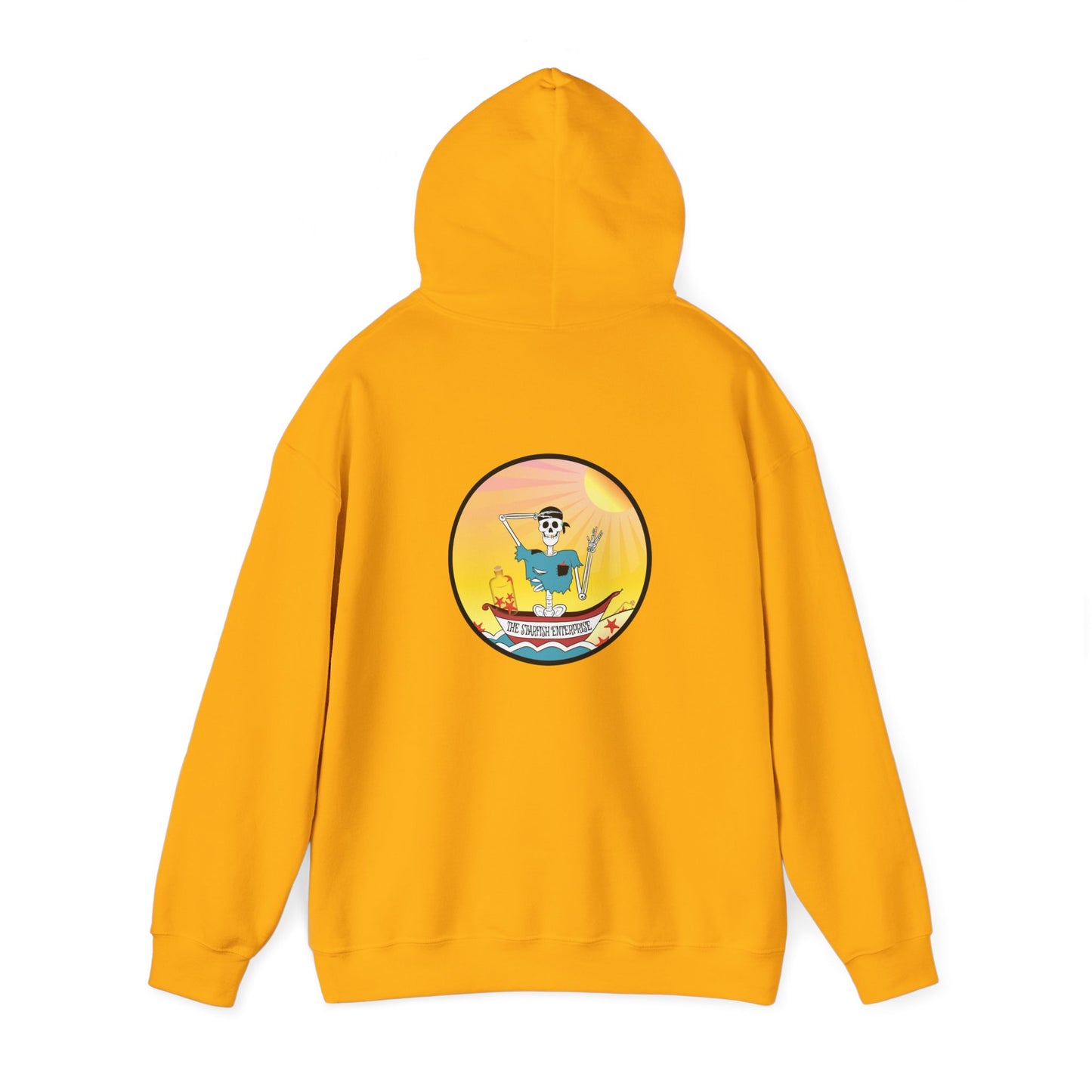 The Starfish Enterprise, The Classic All Day Hooded Sweatshirt, in Azalea, Gold, Purple, Indigo Blue, Antique Sapphire, Cardinal Red, Black & Ash