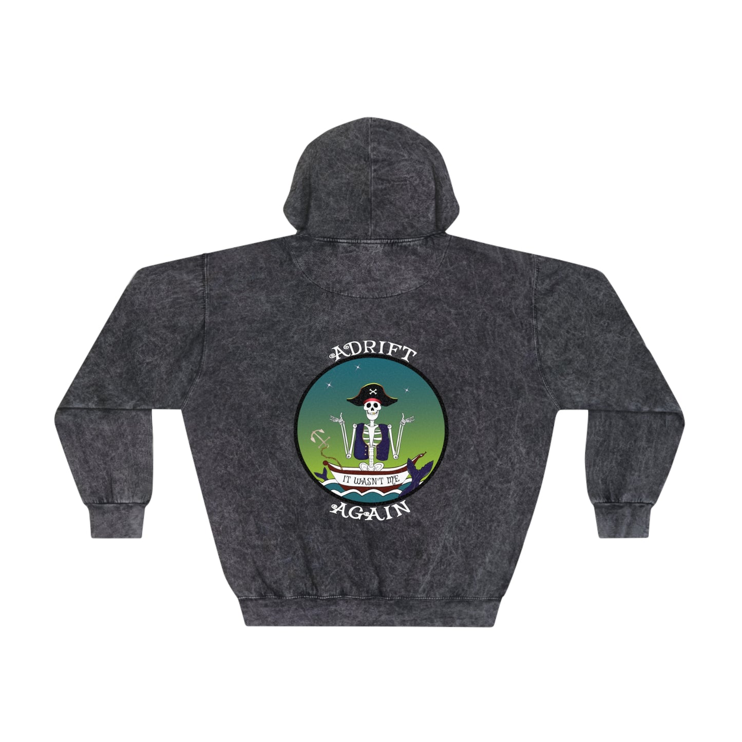 It Wasn't Me Unisex Mineral Wash Hoodie (Grey)