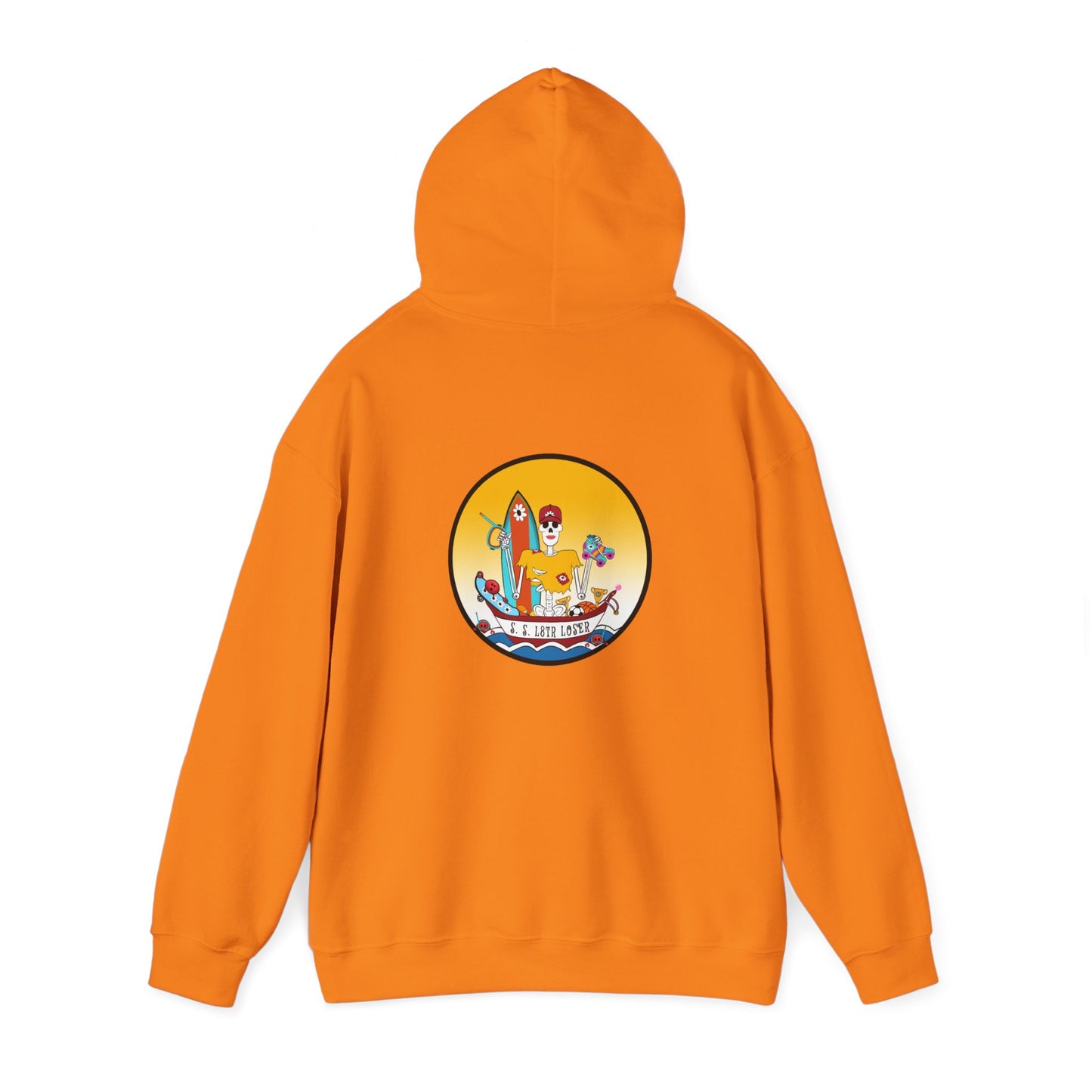S. S. L8tr Loser, The Classic All Day Hooded Sweatshirt, in Royal, Antique Sapphire, Azalea, Safety Pink, Safety Orange & Orange