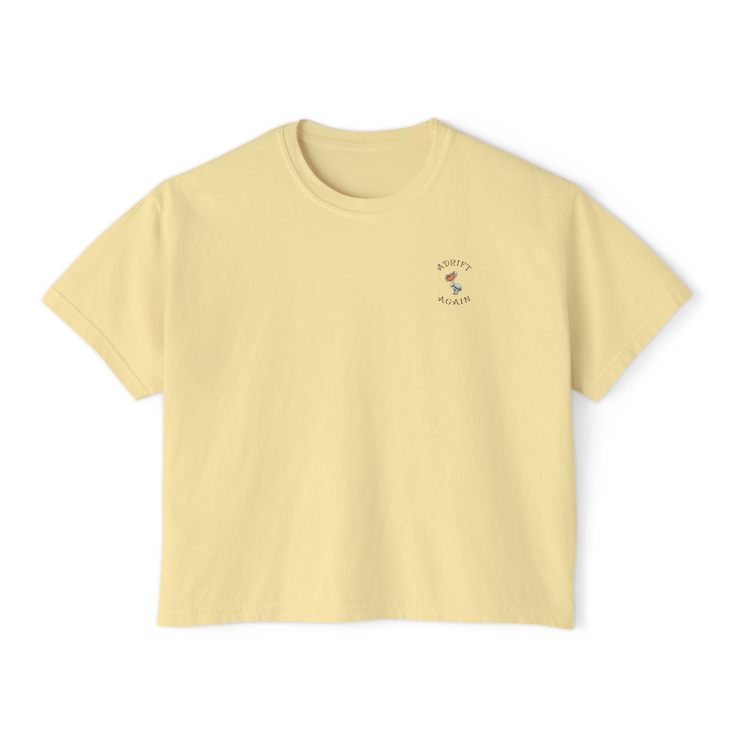 A Boxy Women's Tee, The Ceviche Shuttle, Butter