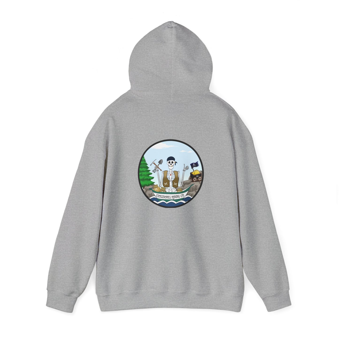 Crossbones Mining Co. The Classic All Day Hooded Sweatshirt, in Sand, Military Green, Sport Grey, Indigo Blue & Black