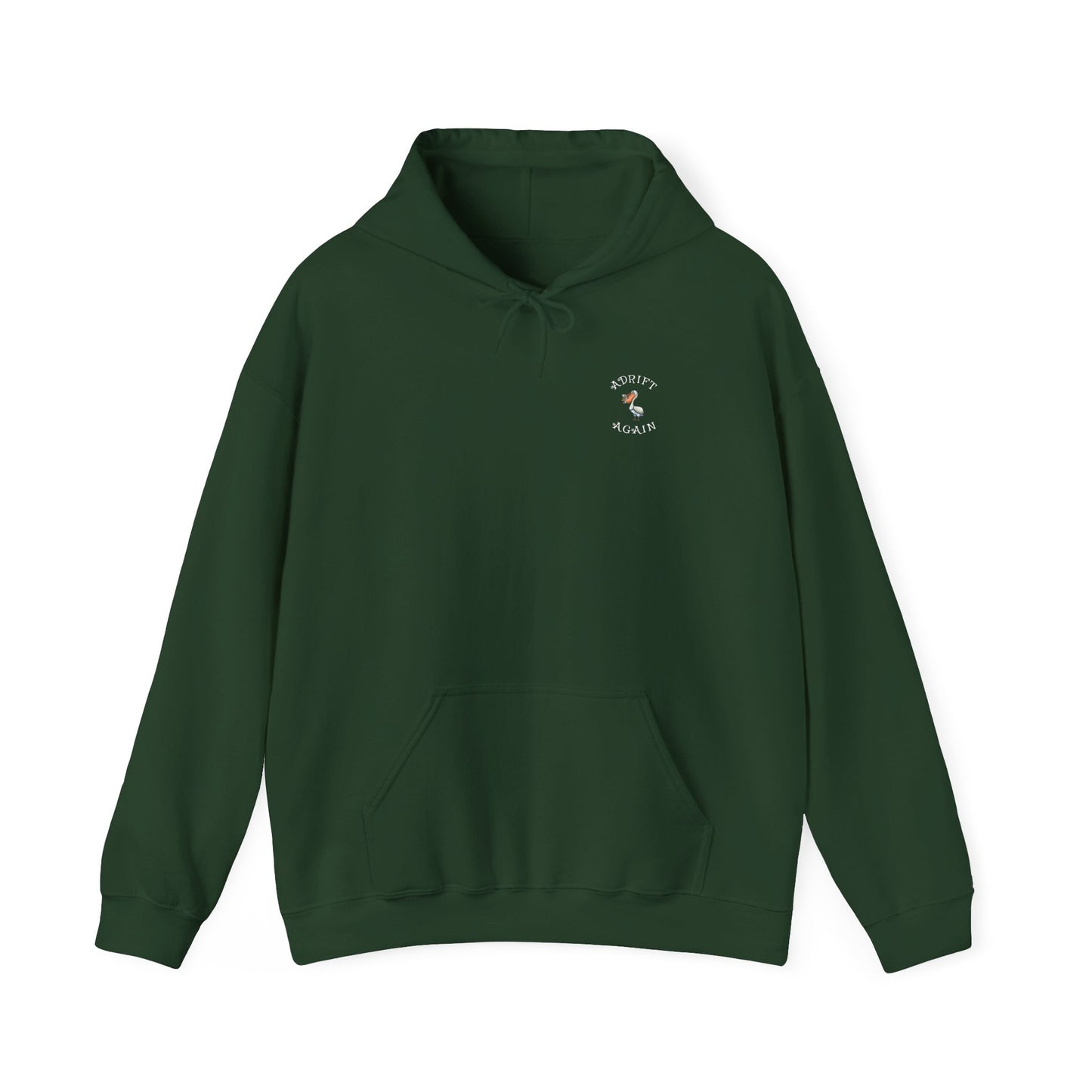 I Love You To The Moon & Back, The Classic All Day Hooded Sweatshirt, Black, Forest Green