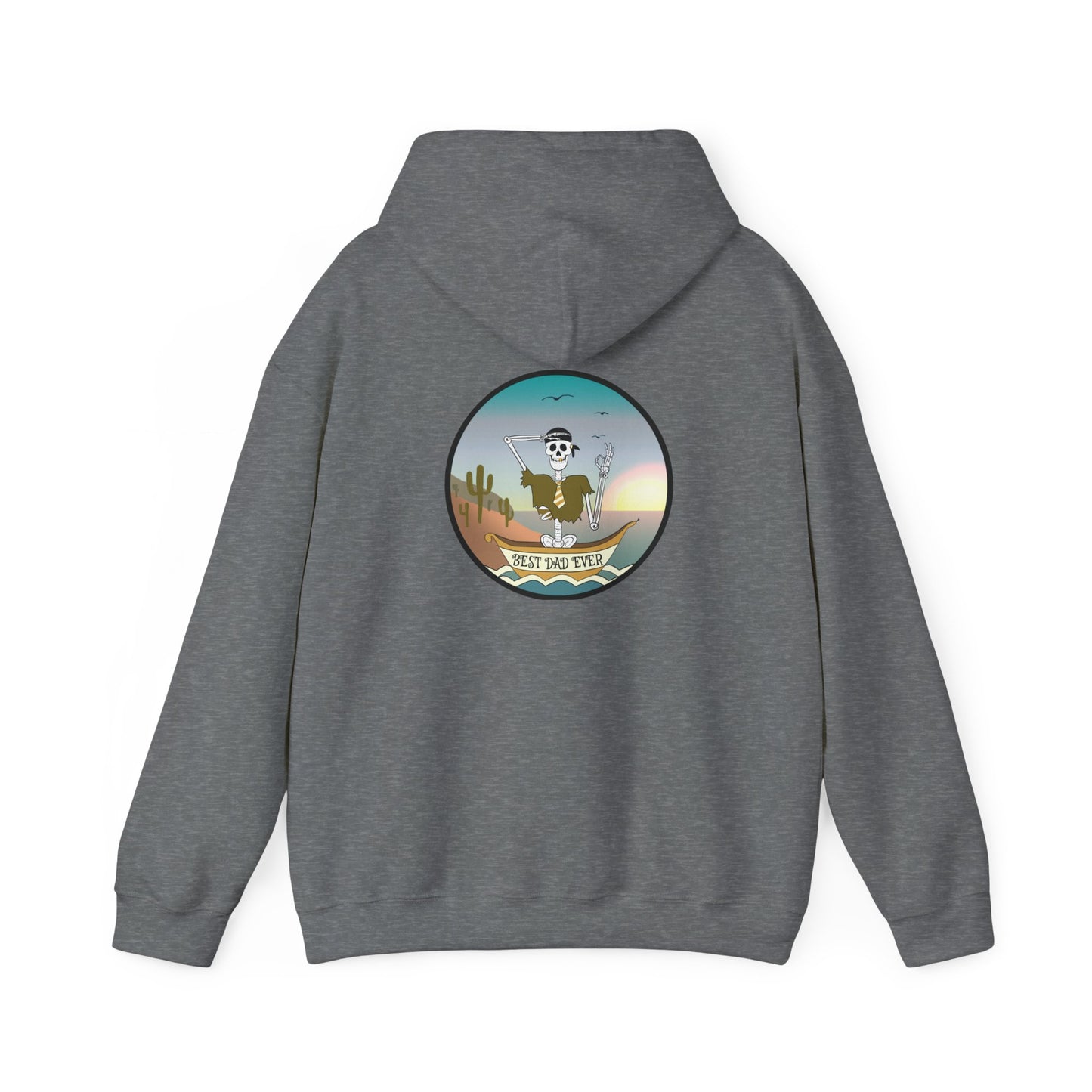 Best Dad Ever, The Classic All Day Hooded Sweatshirt, Sand, Military Green, Indigo Blue, Dark Heather & Graphite Heather