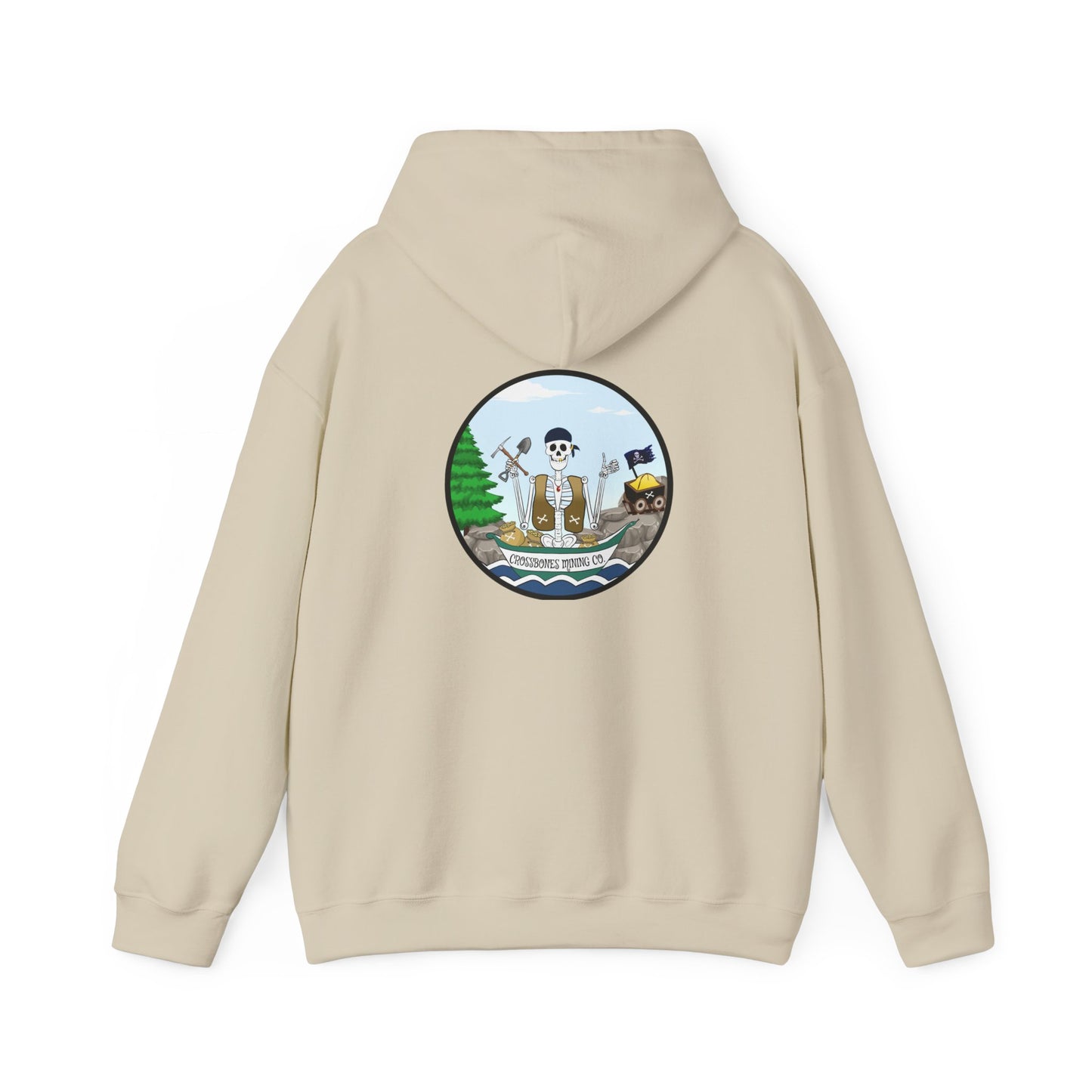 Crossbones Mining Co. The Classic All Day Hooded Sweatshirt, in Sand, Military Green, Sport Grey, Indigo Blue & Black