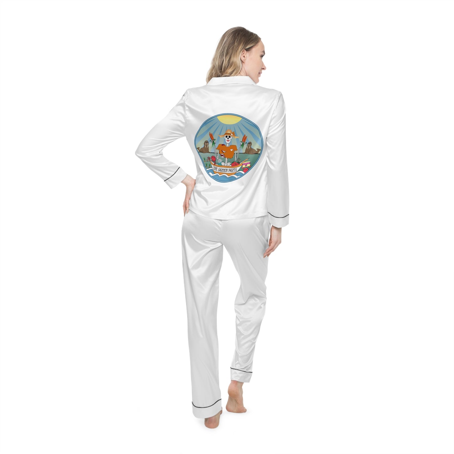 Copy of Women's Satin Pajamas (AOP) ship chic