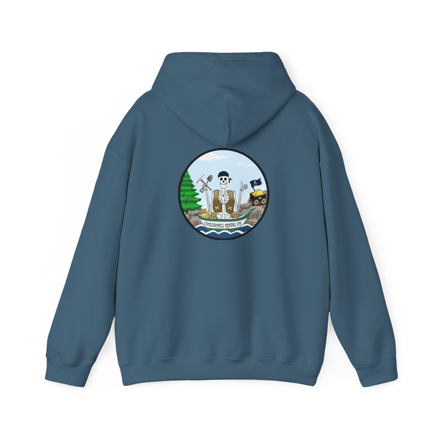 Crossbones Mining Co. The Classic All Day Hooded Sweatshirt, in Sand, Military Green, Sport Grey, Indigo Blue & Black