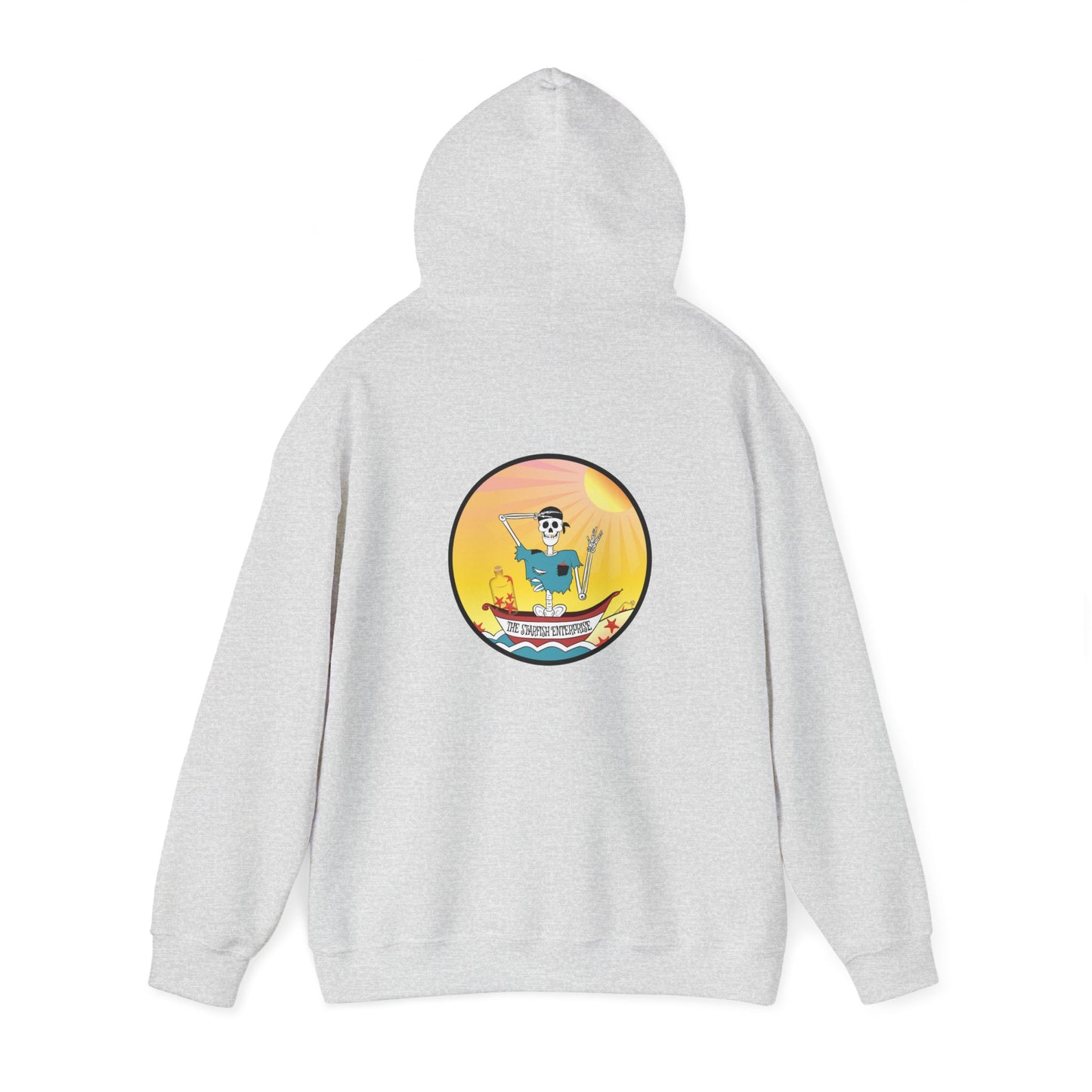 The Starfish Enterprise, The Classic All Day Hooded Sweatshirt, in Azalea, Gold, Purple, Indigo Blue, Antique Sapphire, Cardinal Red, Black & Ash