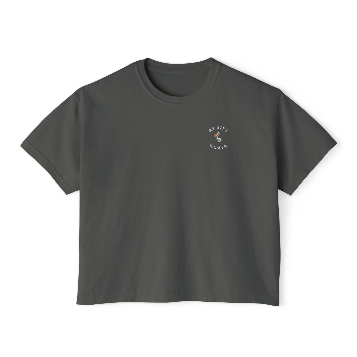 A Boxy Women's Tee, Crossbones Mining Co., Pepper
