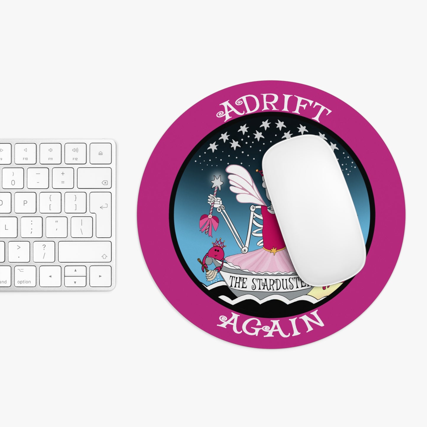 The Starduster Mouse Pad in Pink