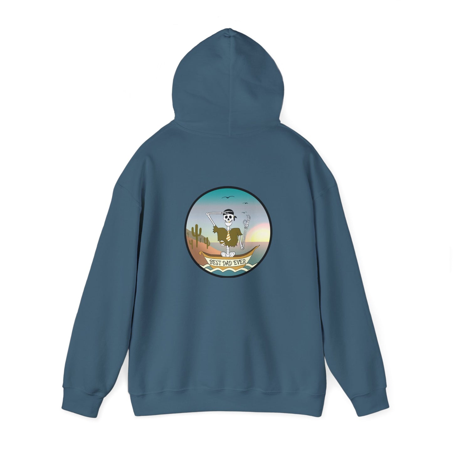 Best Dad Ever, The Classic All Day Hooded Sweatshirt, Sand, Military Green, Indigo Blue, Dark Heather & Graphite Heather