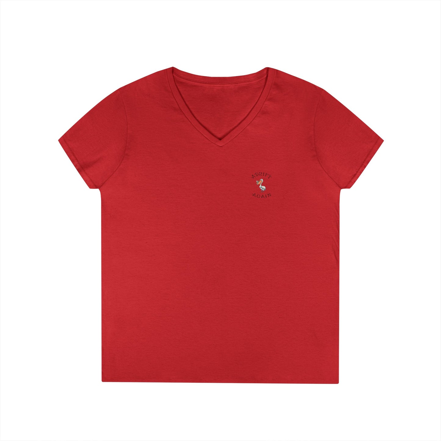 Peace, Love & Pickleball, Women's V-Neck T-Shirt, in Red, White, Royal & Graphite Heather