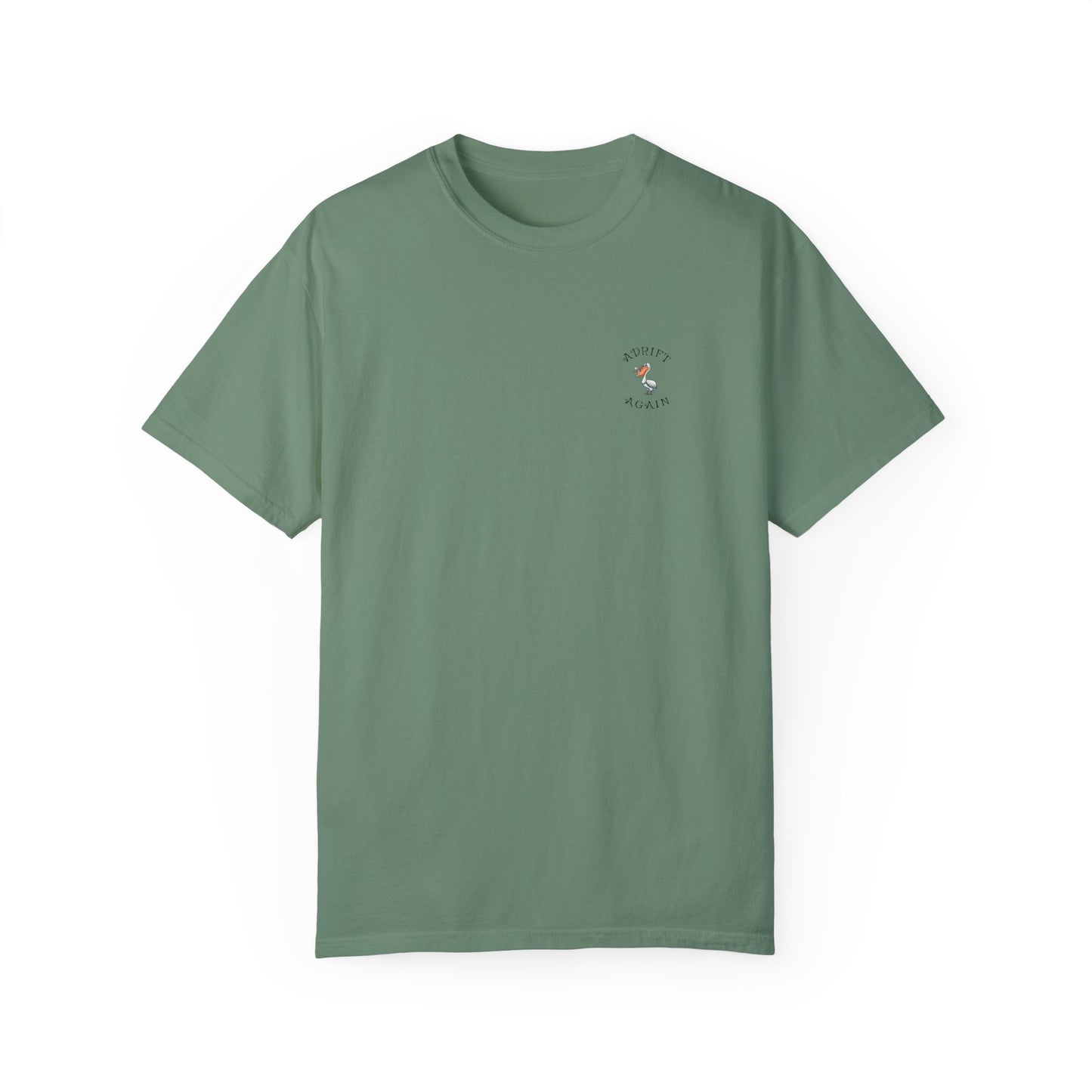 The Ceviche Shuttle, Unisex Garment-Dyed, Short Sleeve T-shirt, In Red, Espresso, Light Green, White & Black