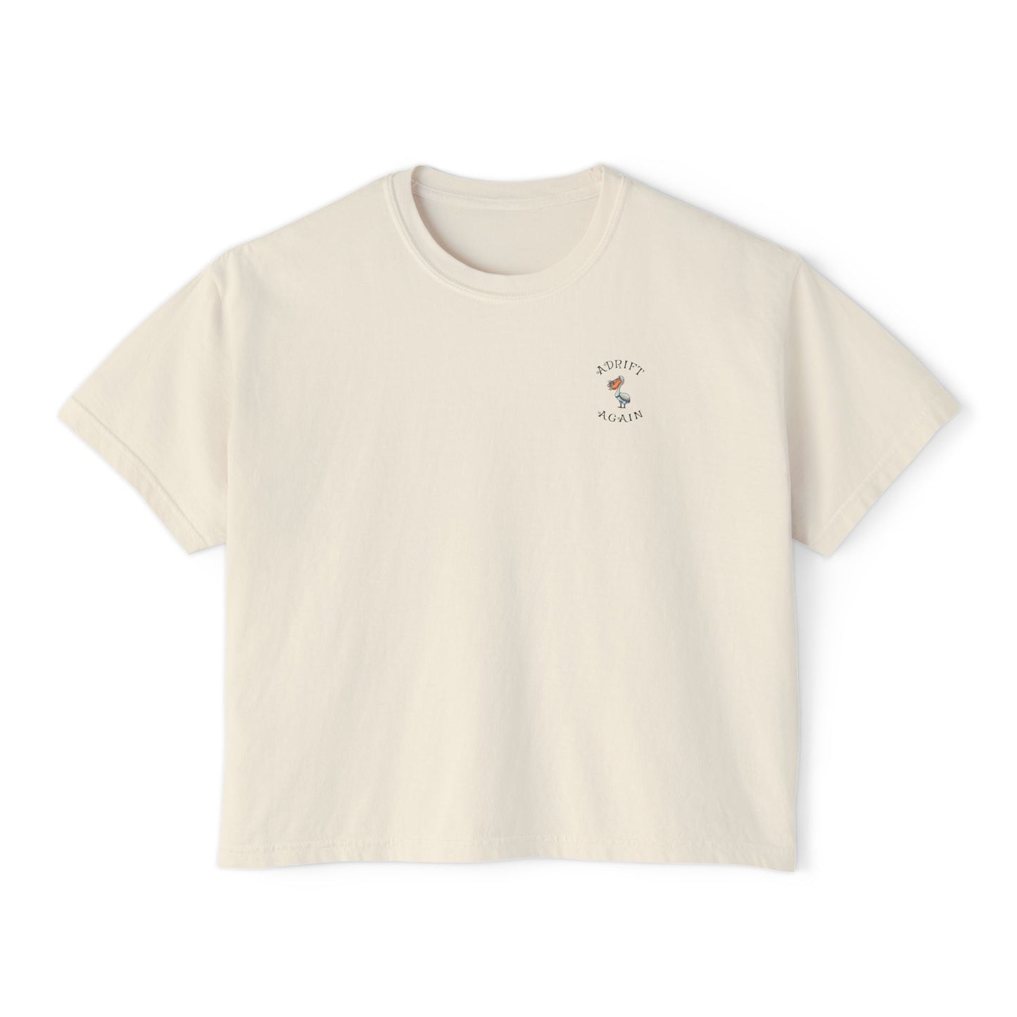 A Boxy Women's Tee, Reel River Fishing Co., Ivory