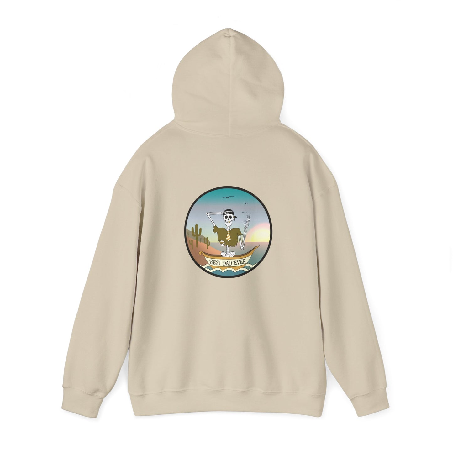 Best Dad Ever, The Classic All Day Hooded Sweatshirt, Sand, Military Green, Indigo Blue, Dark Heather & Graphite Heather