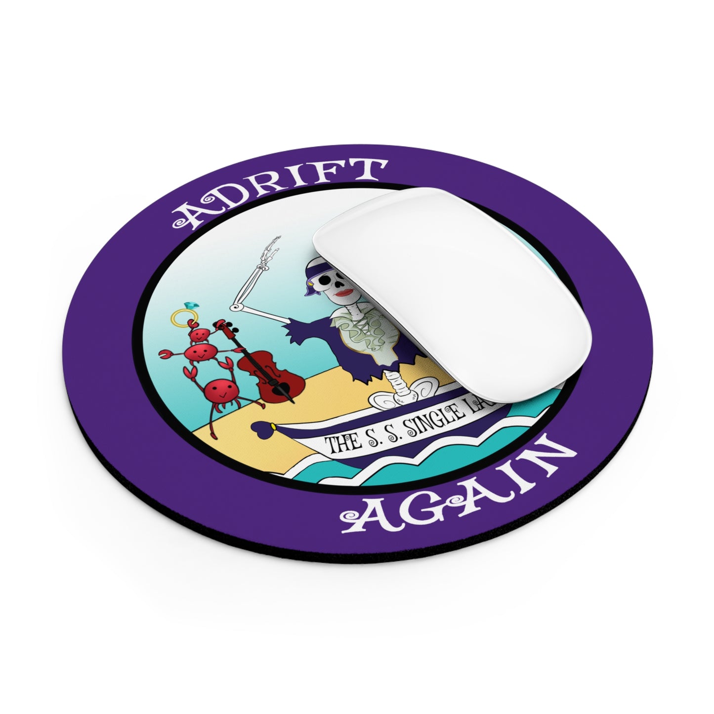 The S. S. Single Lady, Mouse Pad in Purple