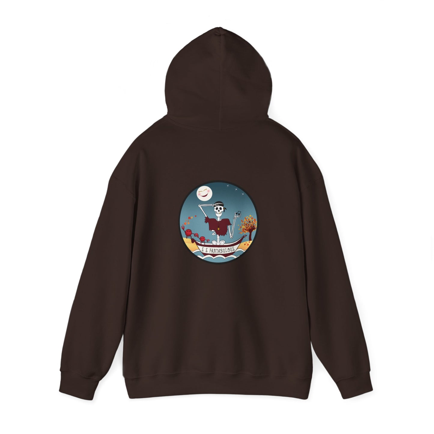 S. S. Fantabulous, The Classic All Day Hooded Sweatshirt, Sand, Dark Chocolate, Indigo Blue