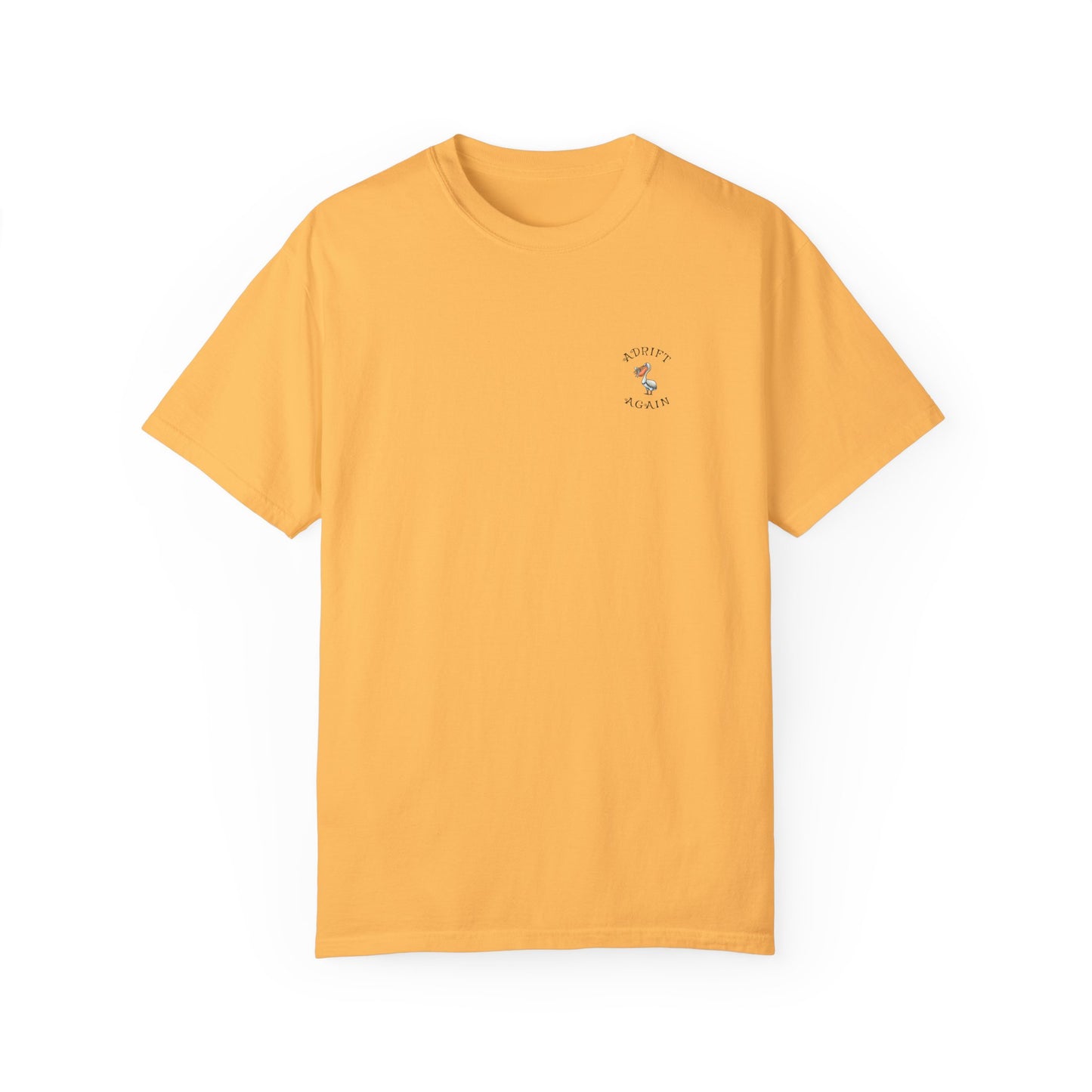 The Garden Party, Unisex Garment-Dyed, Short Sleeve T-shirt, In Burnt Orange, Seafoam Citrus, Seafoam, Black & White