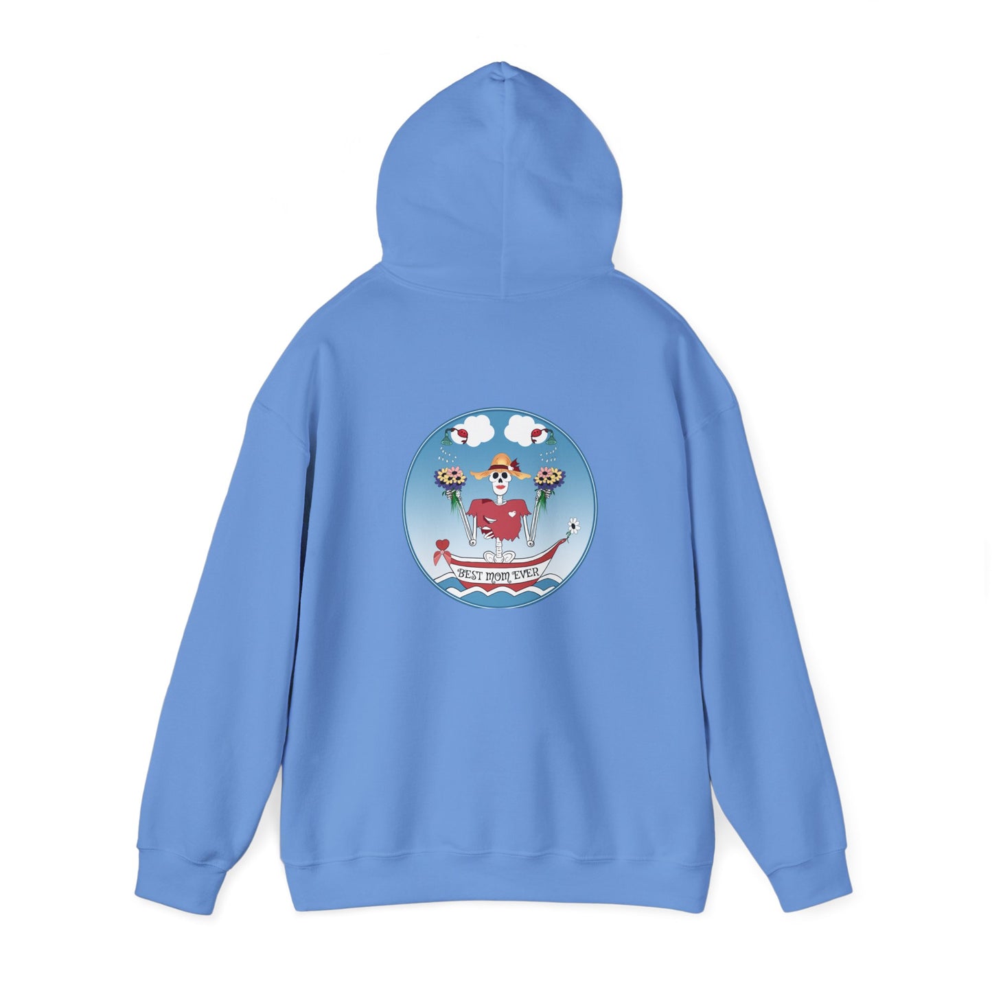 Best Mom Ever, The Classic All Day Hooded Sweatshirt, Heliconia, Azalea, Safety Pink, Light Pink, Orchid, Light Blue, Carolina Blue & Antique Cherry Red