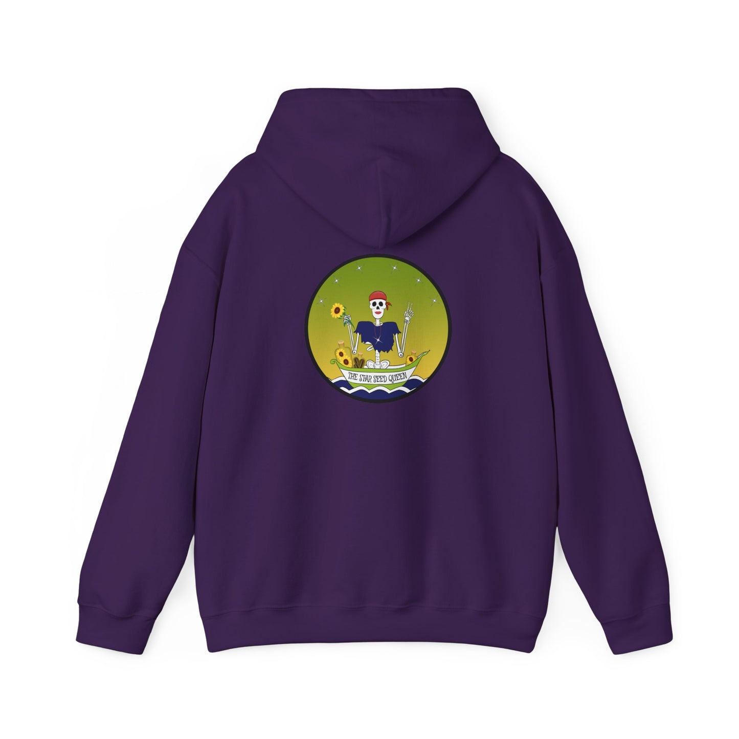 The Star Seed Queen, The Classic All Day Hooded Sweatshirt, in Purple, Navy, Red, Black, Carolina Blue & Royal