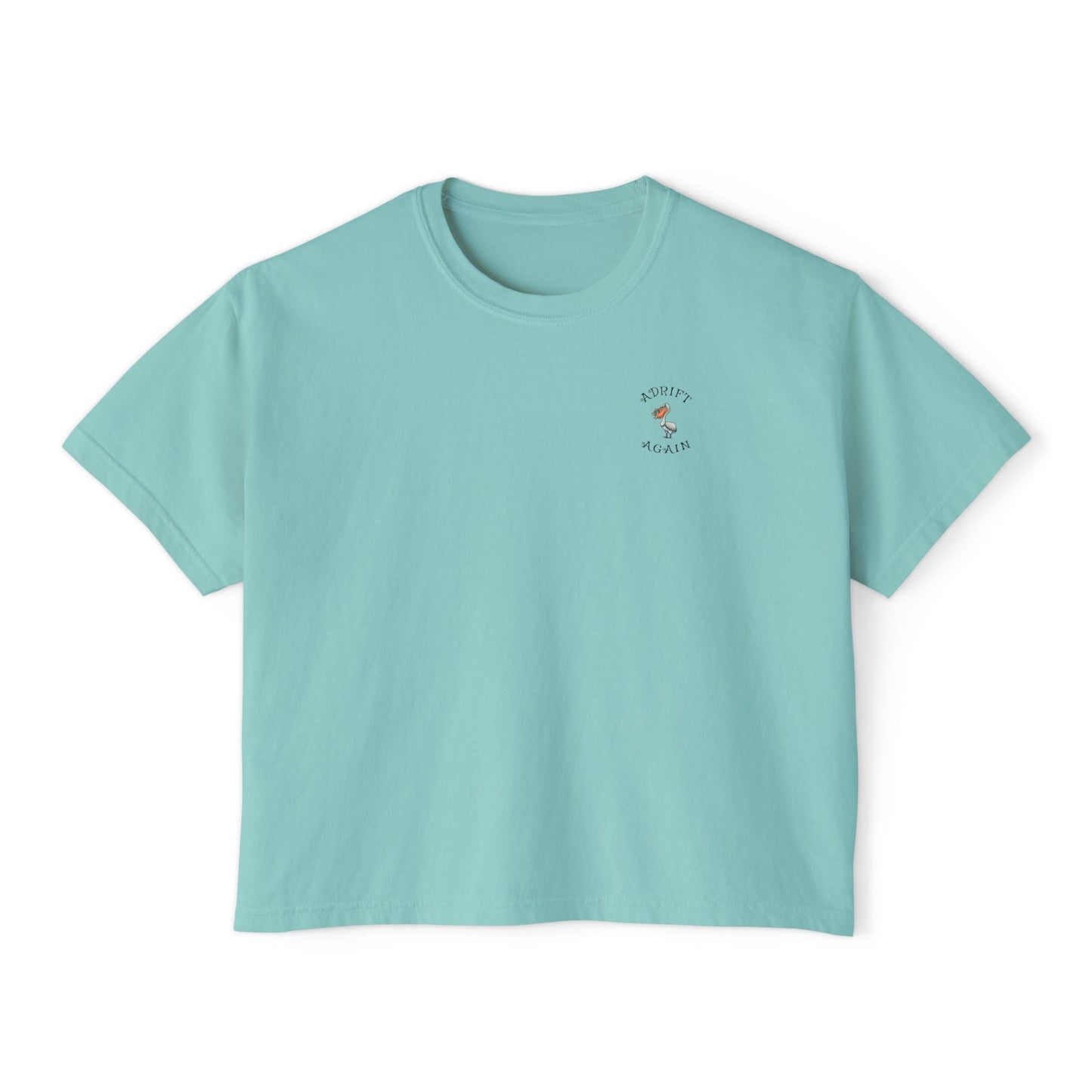 A Boxy Women's Tee, The Starfish Enterprise, Chalky Mint