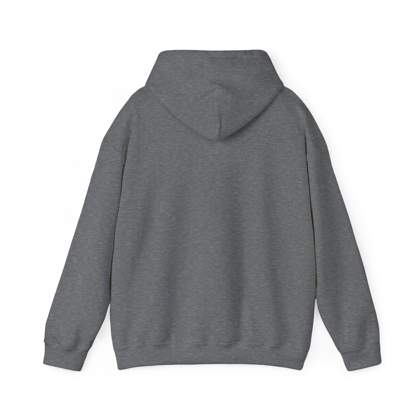 Peace, Love & Pelicans, All Day Hooded Sweatshirt, in Graphite Heather & Indigo Blue